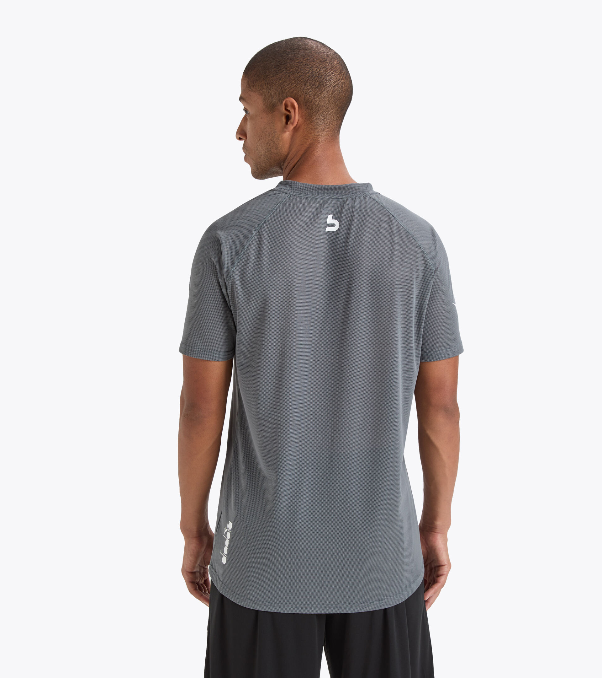 Camiseta de entrenamiento - Hombre SS LIGHT T-SHIRT BUDDYFIT GRIS ACERO - Diadora