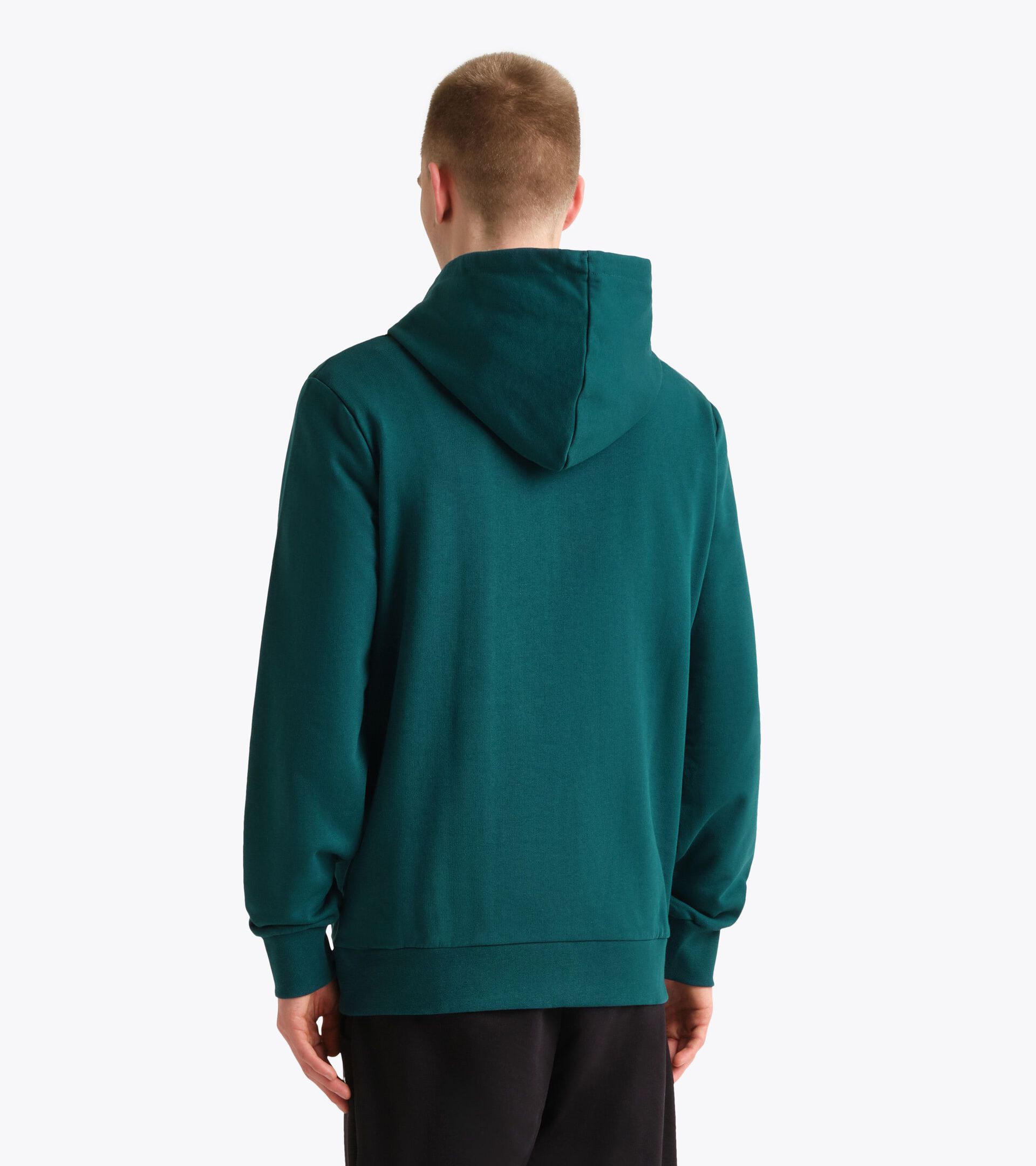 Sudadera con capucha color block - Para todos los g&eacute;neros HOODIE LOGO SOMBREADO PICEA - Diadora