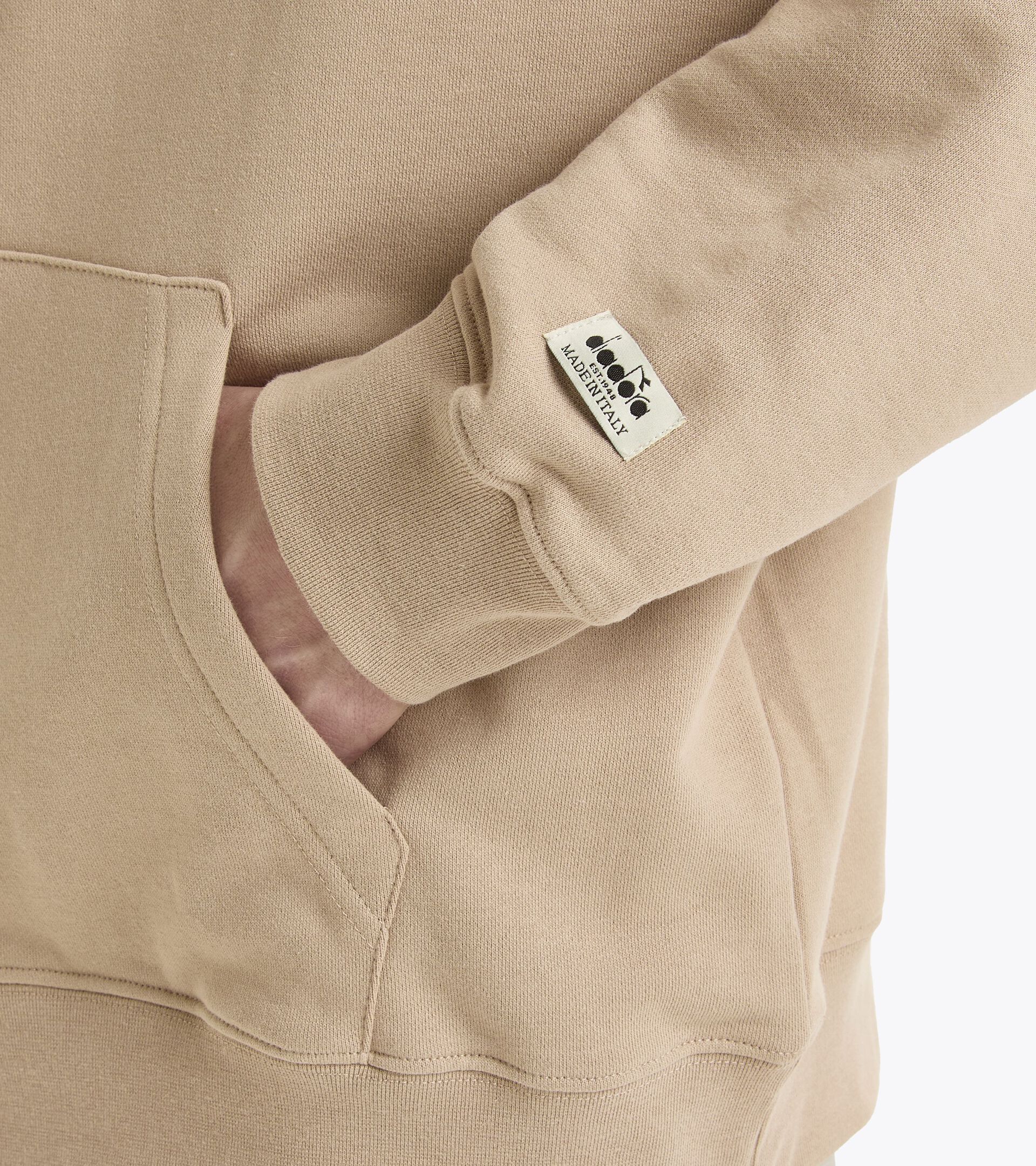 Felpa con cappuccio - Made in Italy - gender neutral HOODIE HZ MILL CITY BEIGE HUMUS - Diadora