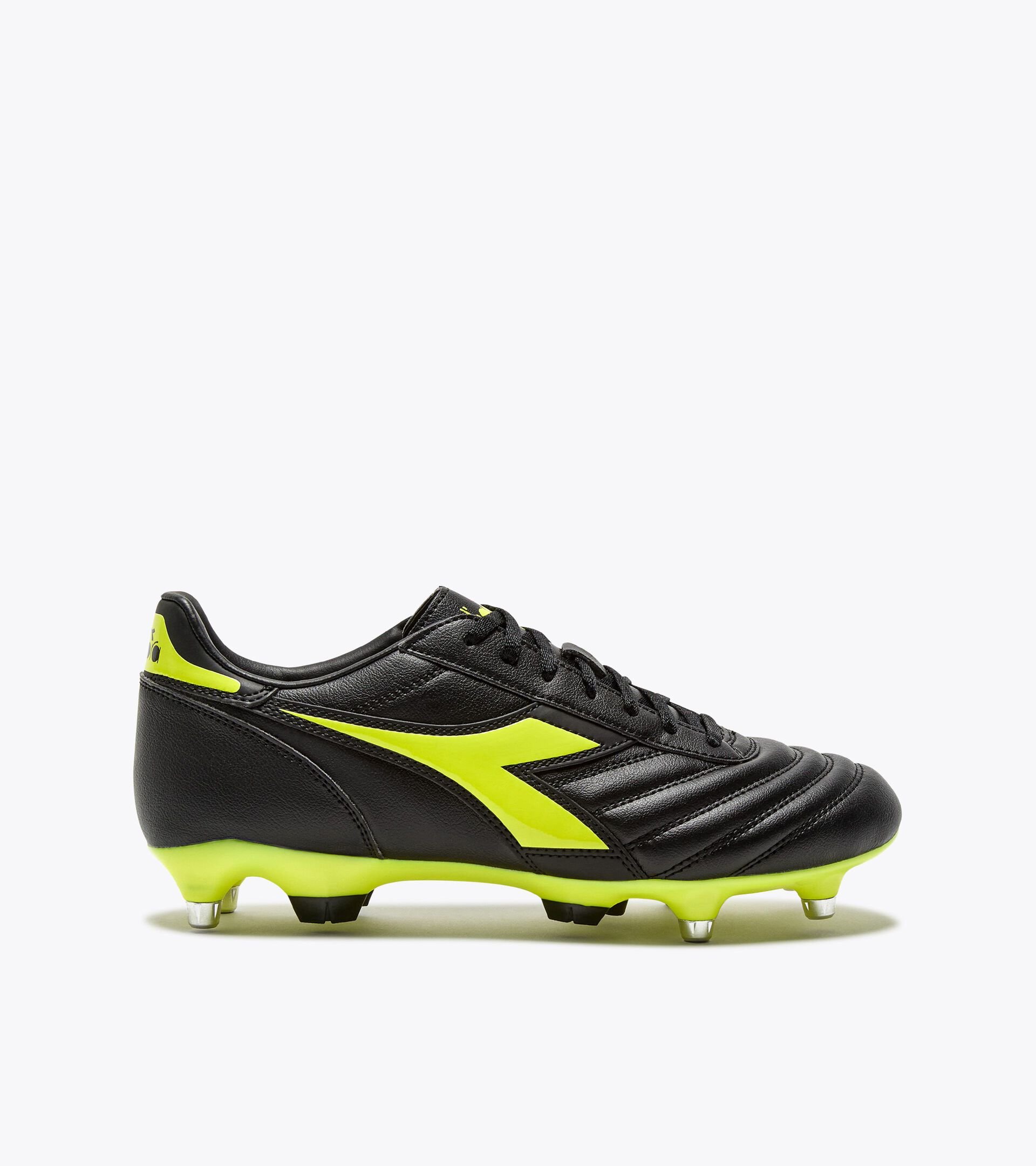 Fußballschuh für weiche oder nasse Böden - Herren BRASIL ICON R MPH SCHWARZ/FLUO GELB DD - Diadora