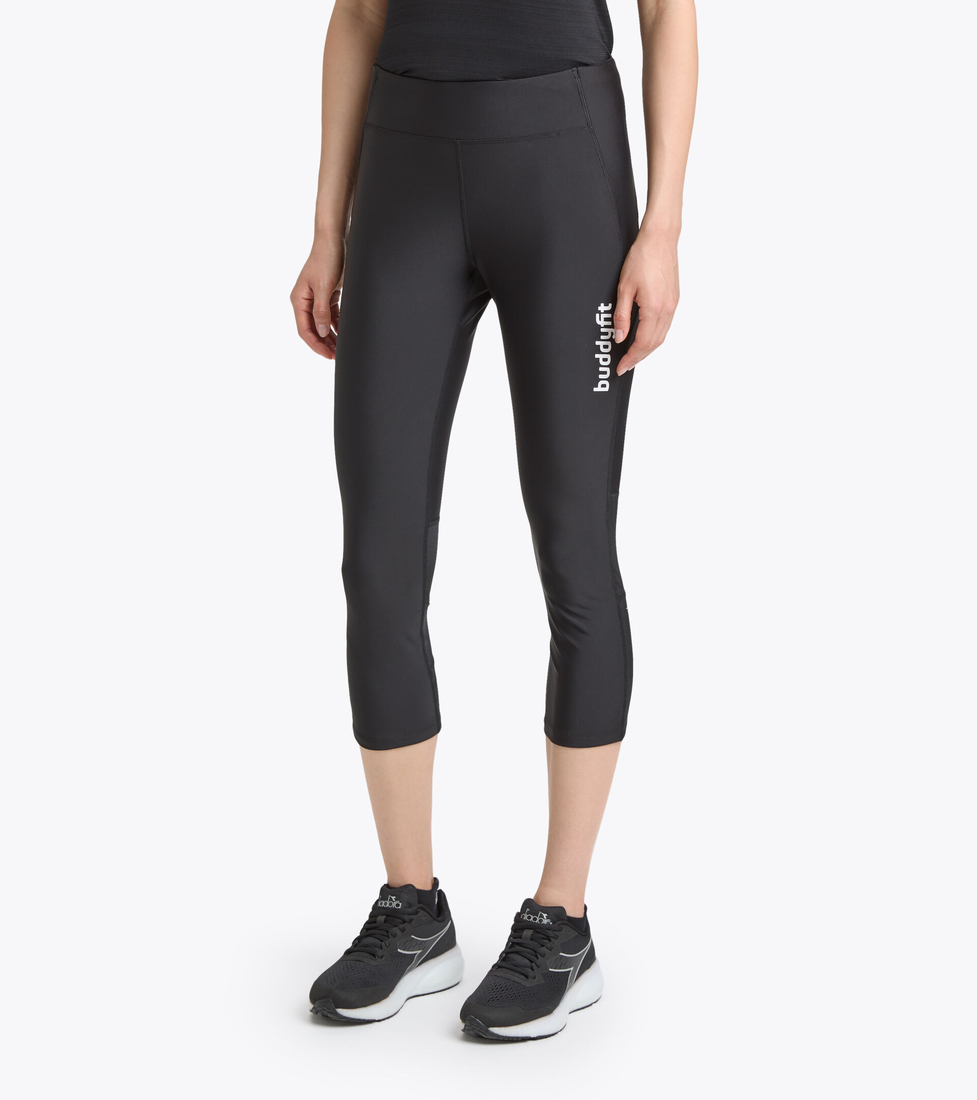 Leggings da training - Donna L. 6/8 TIGHTS BUDDYFIT NERO - Diadora