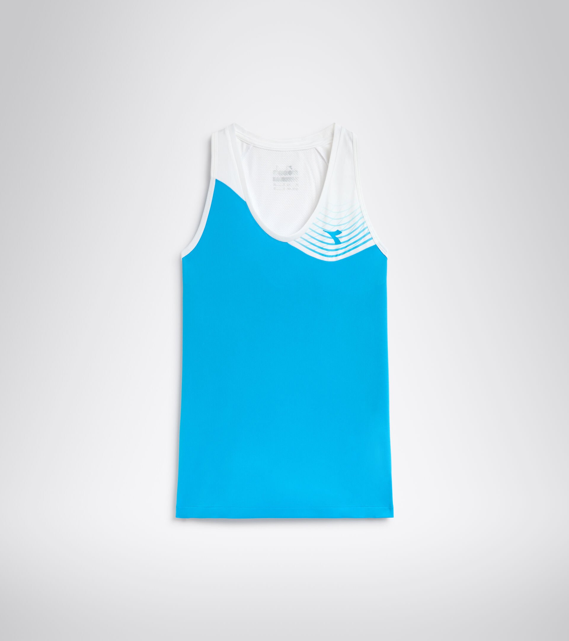 Camiseta de tennis sin mangas - Mujer L. TANK COURT AZUL REAL FLUO - Diadora