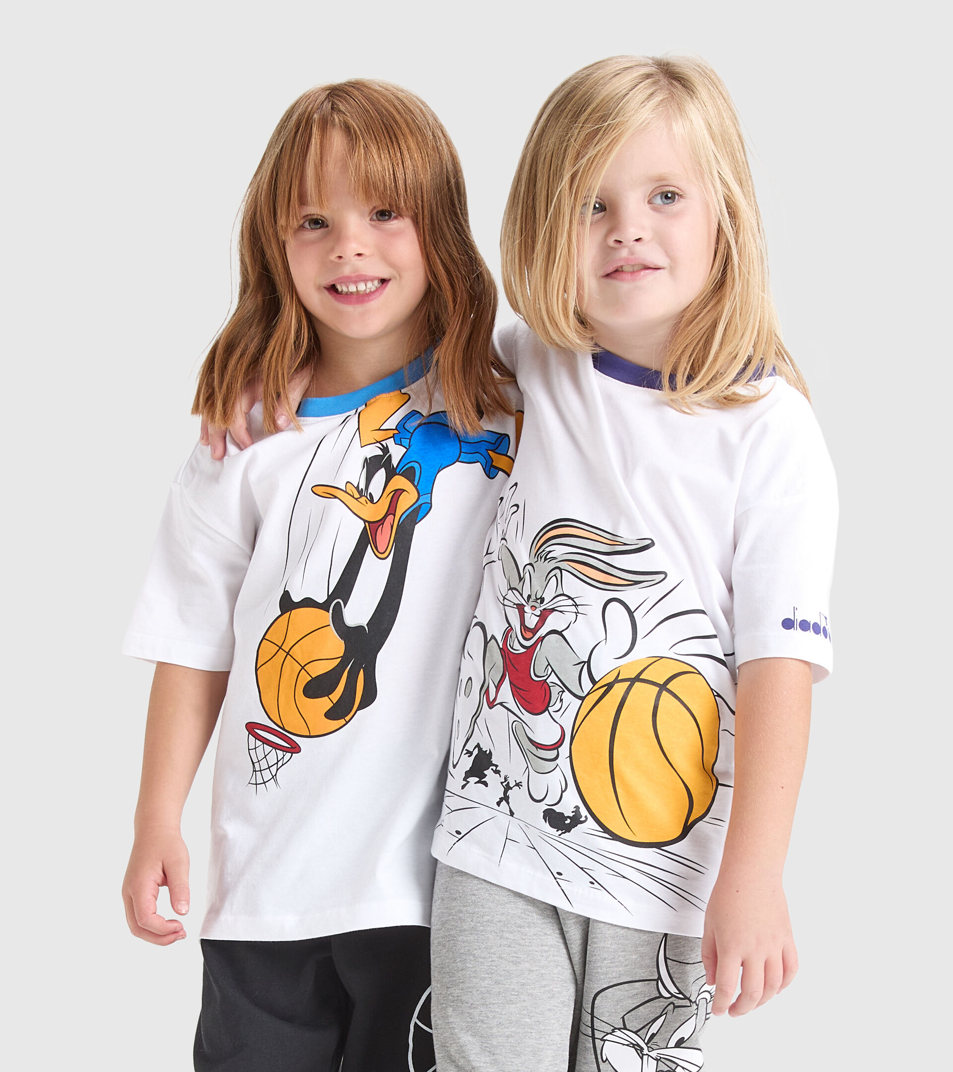 Camiseta deportiva - Niños JU.T-SHIRT SS WB AZUL AZURE - Diadora