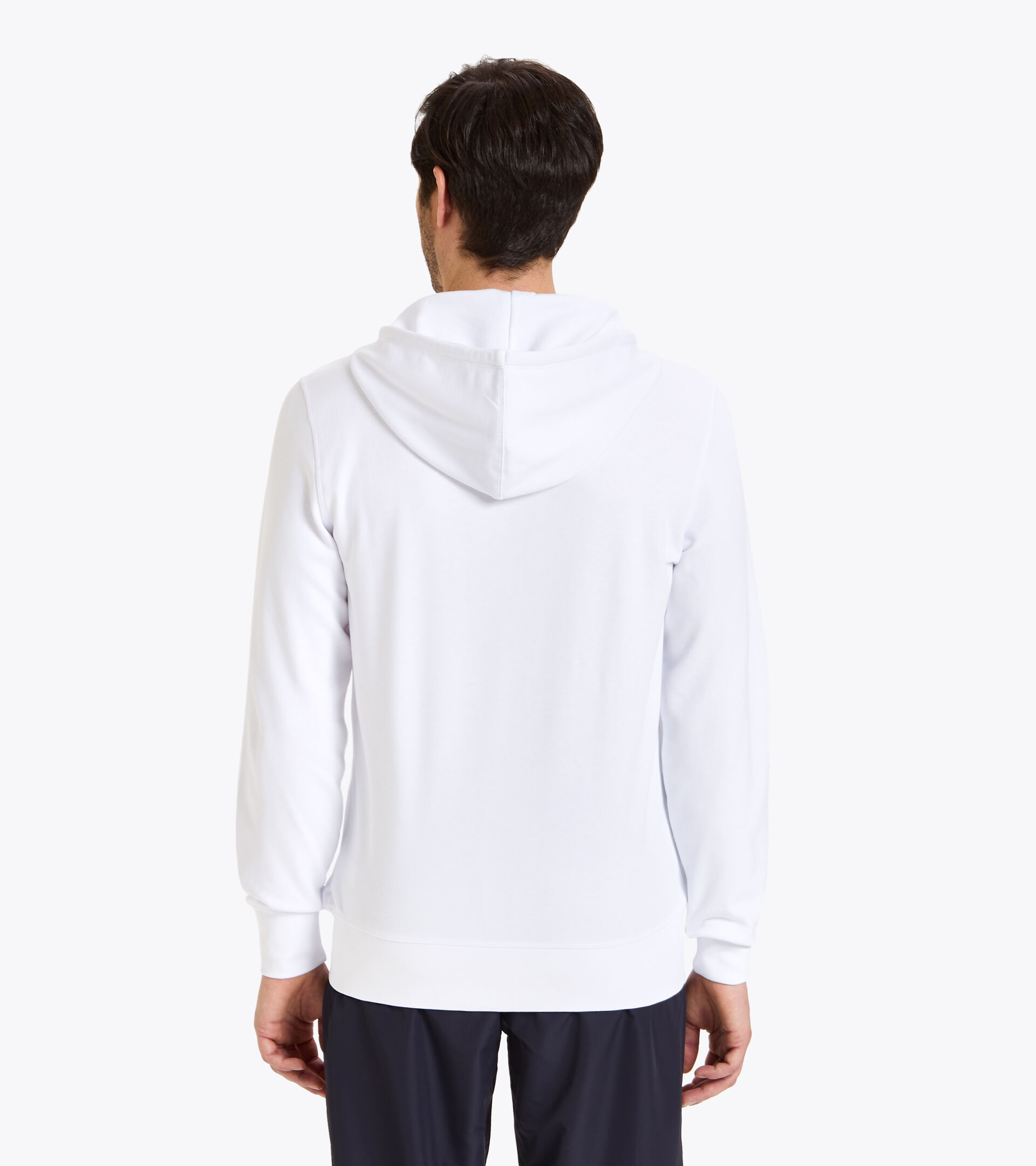 Felpa da tennis con cappuccio e zip - Uomo HD FZ SWEAT DIADORA CLUB BIANCO OTTICO - Diadora