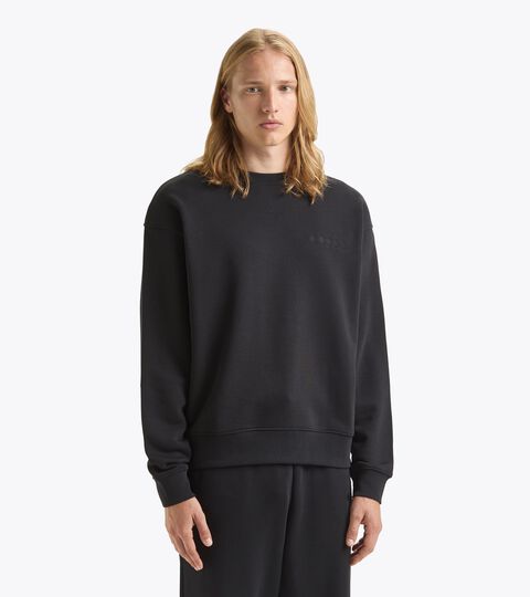 Felpa crewneck - Gender Neutral SWEATSHIRT CREW ATHL. LOGO NERO - Diadora