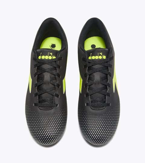 PICHICHI 7 MG14, BLACK/YELLOW FL DD/SILVER Calcio boots for firm ground - Men's PICHICHI 7 MG14 BLACK/YELLOW FL DD/SILVER - Diadora