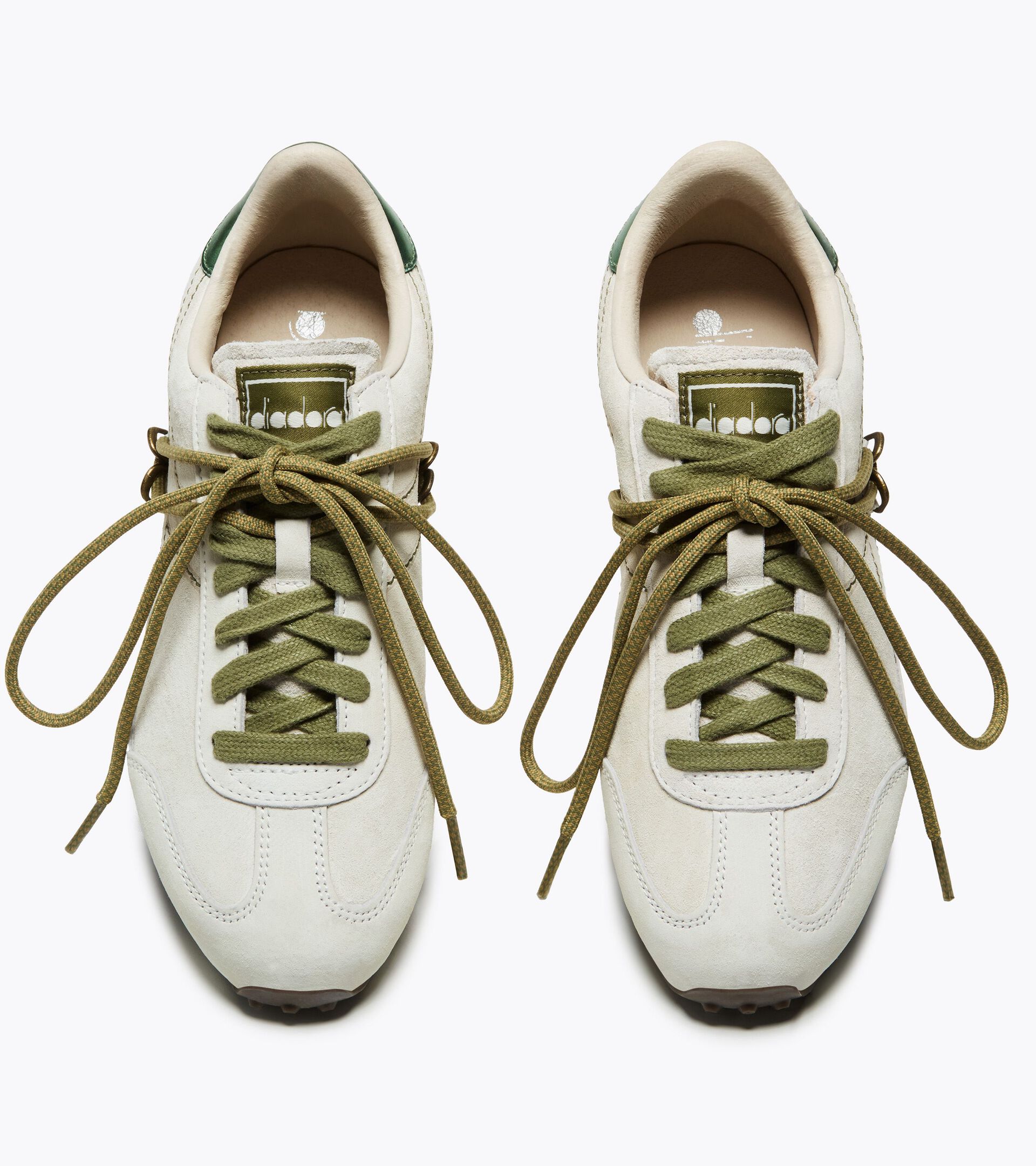 Leather Sneaker - Low-Profile - All-gender RALLY FLOW WN PRISTINE WHITE - Diadora