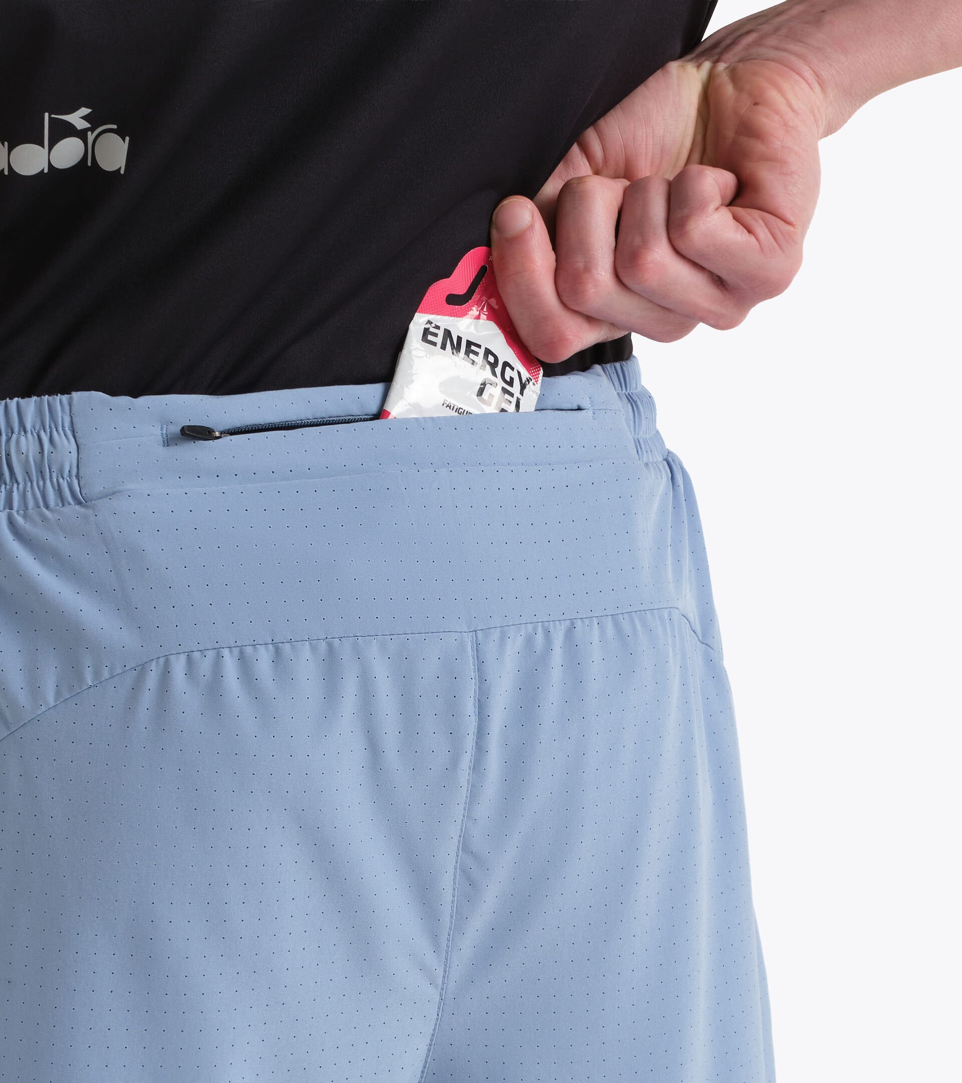 2-in-1 Running Shorts - Men&rsquo;s SHORTS 2IN1 5 ENDLESS SKY - Diadora