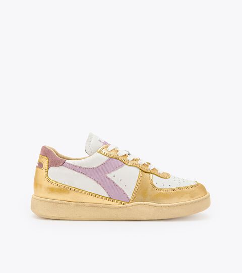 Heritage-Schuh - Gender neutral MI BASKET LOW METALLIC DIRTY WEISS/REICH GOLD - Diadora