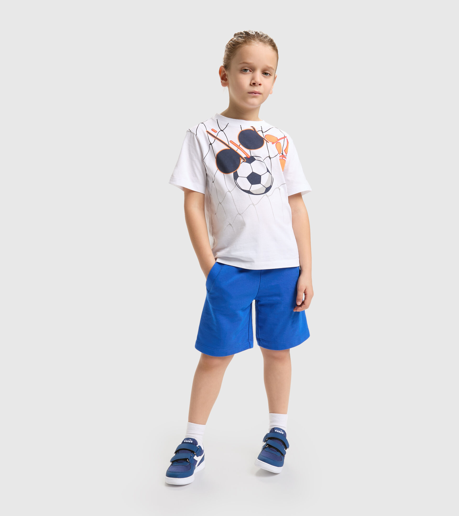 Bermudas deportivas - Niños y adolescentes JB.BERMUDA DIADORA FC AZUL PRINCESA - Diadora