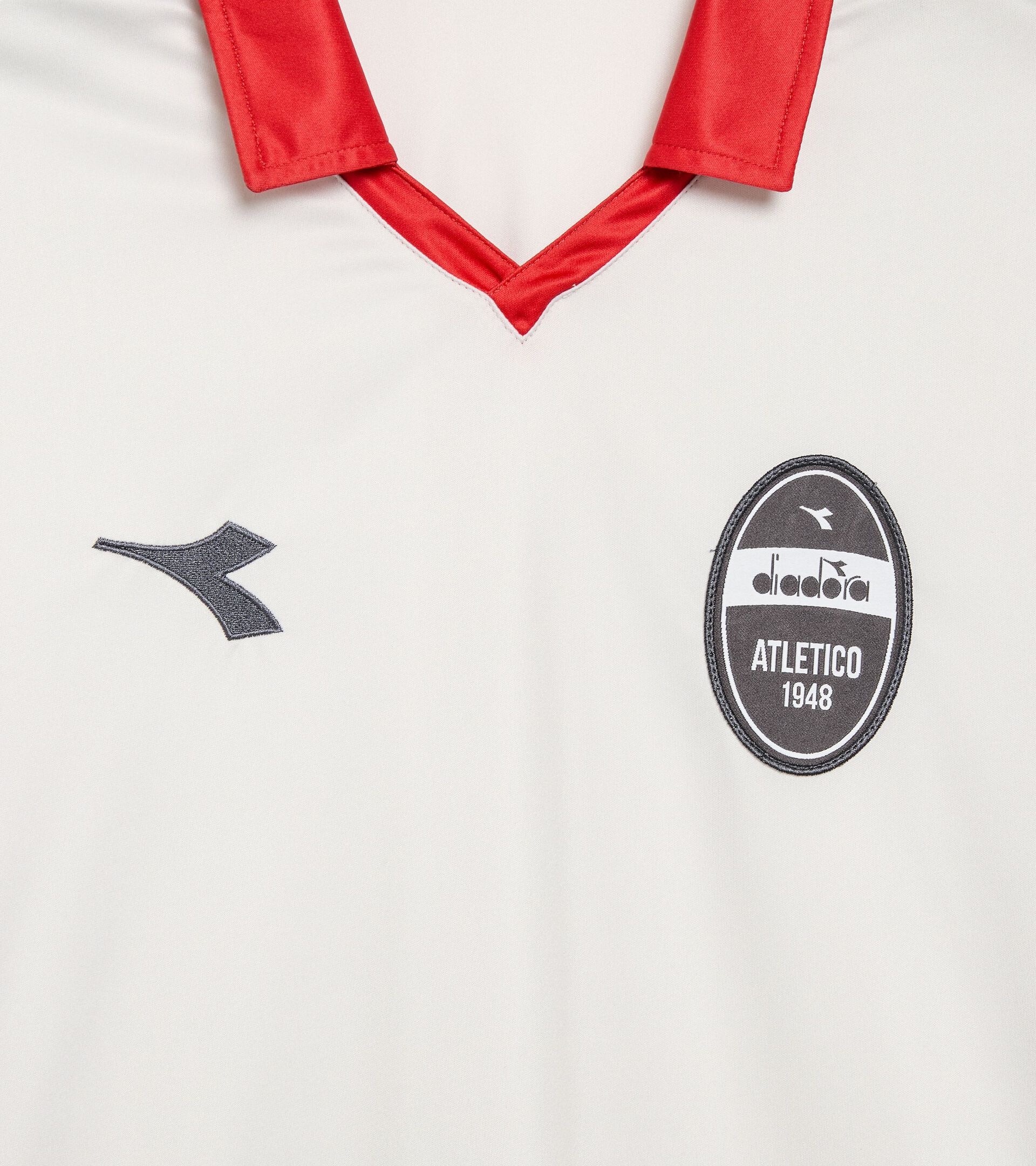 Calcio-inspired polyester shirt - Made in Italy - All-gender POLO SS LEGACY WHITE ALYSSUM - Diadora