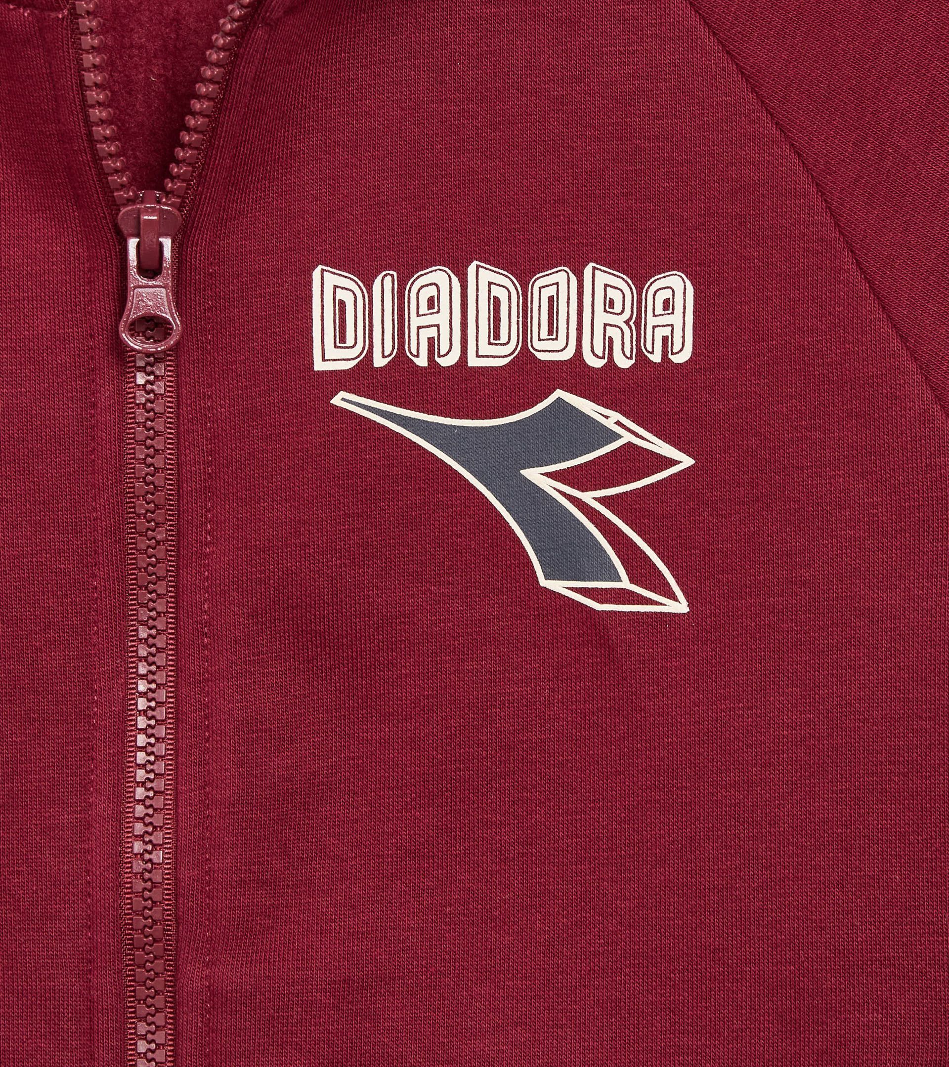 Tracksuit made with brushed fleece - Boy
 JB. TRACKSUIT FZ LOGO (BR) EMPIRE RED - Diadora