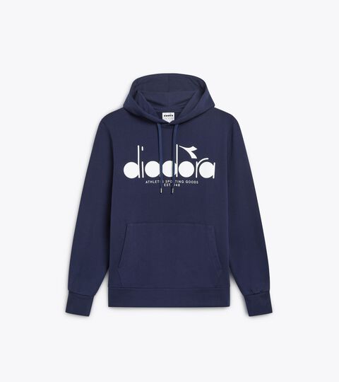 HOODIE LOGO, AZUL CHAQUETON Sudadera con capucha color block - Para todos los géneros HOODIE LOGO AZUL CHAQUETON - Diadora