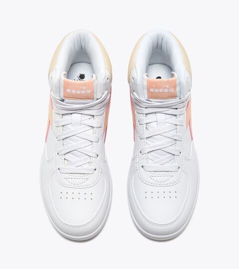 RAPTOR MID GS, BLANC/PECHE PARFAIT Chaussures de sport - Jeunes 8-16 ans RAPTOR MID GS BLANC/PECHE PARFAIT - Diadora