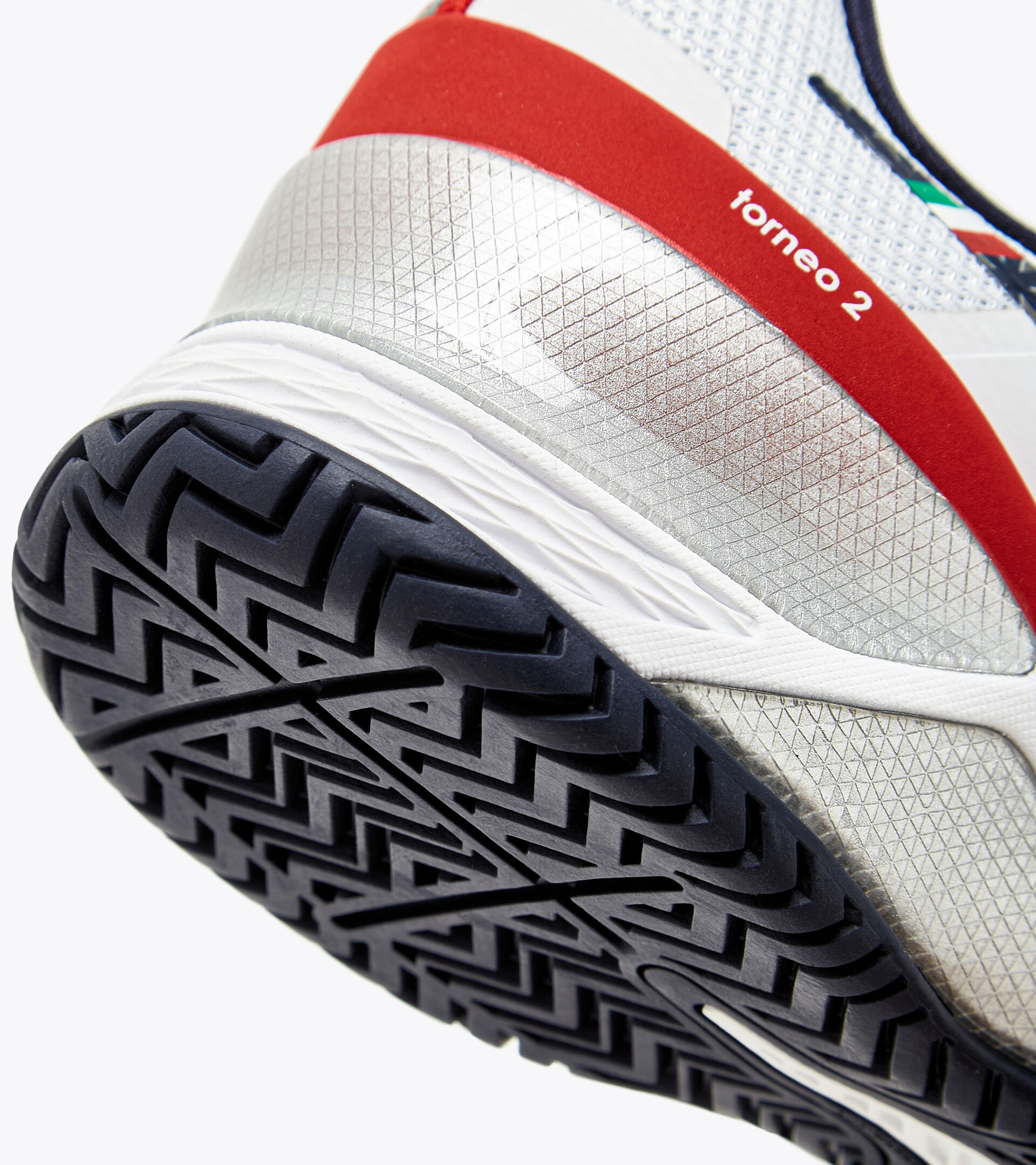 Tennis shoes for hard surfaces or clay - Men BLUSHIELD TORNEO 2 AG BLCO/LIRIO NEGRO/ROJO INTENSO - Diadora