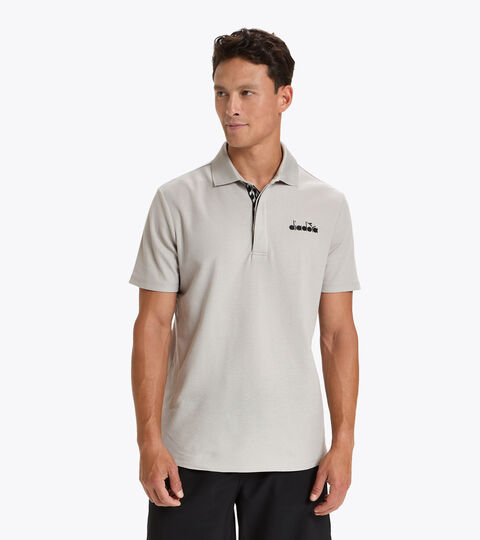 Tennis polo shirt - Men POLO STATEMENT SS OYSTER MUSHROOM - Diadora