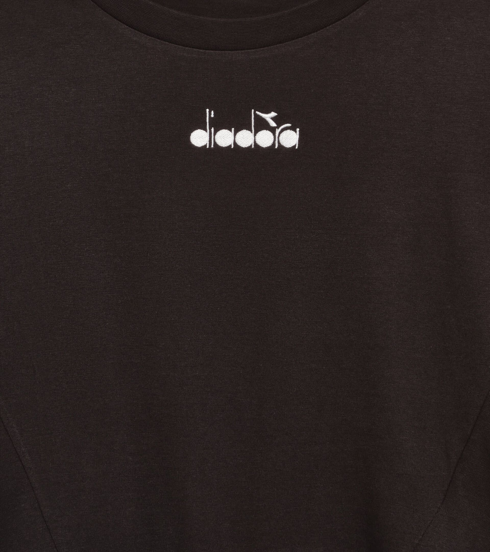 Camiseta de algod&oacute;n - Mujer
 L. T-SHIRT SS LOGO NEGRO - Diadora