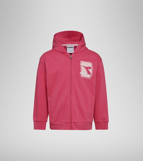 Sports jacket - Boys and girls JU. HOODIE FZ ELEMENTS RED CLARET - Diadora