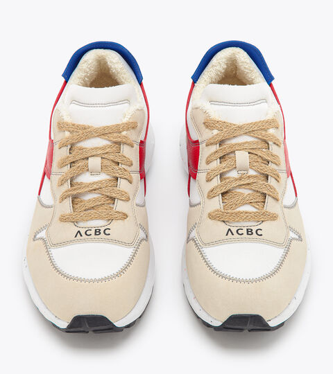 KMARO 42 ACBC, BIANCO OTTICO/ROSSO POMPEIANO/ Chaussures de sport - Unisexe KMARO 42 ACBC BIANCO OTTICO/ROSSO POMPEIANO/ - Diadora
