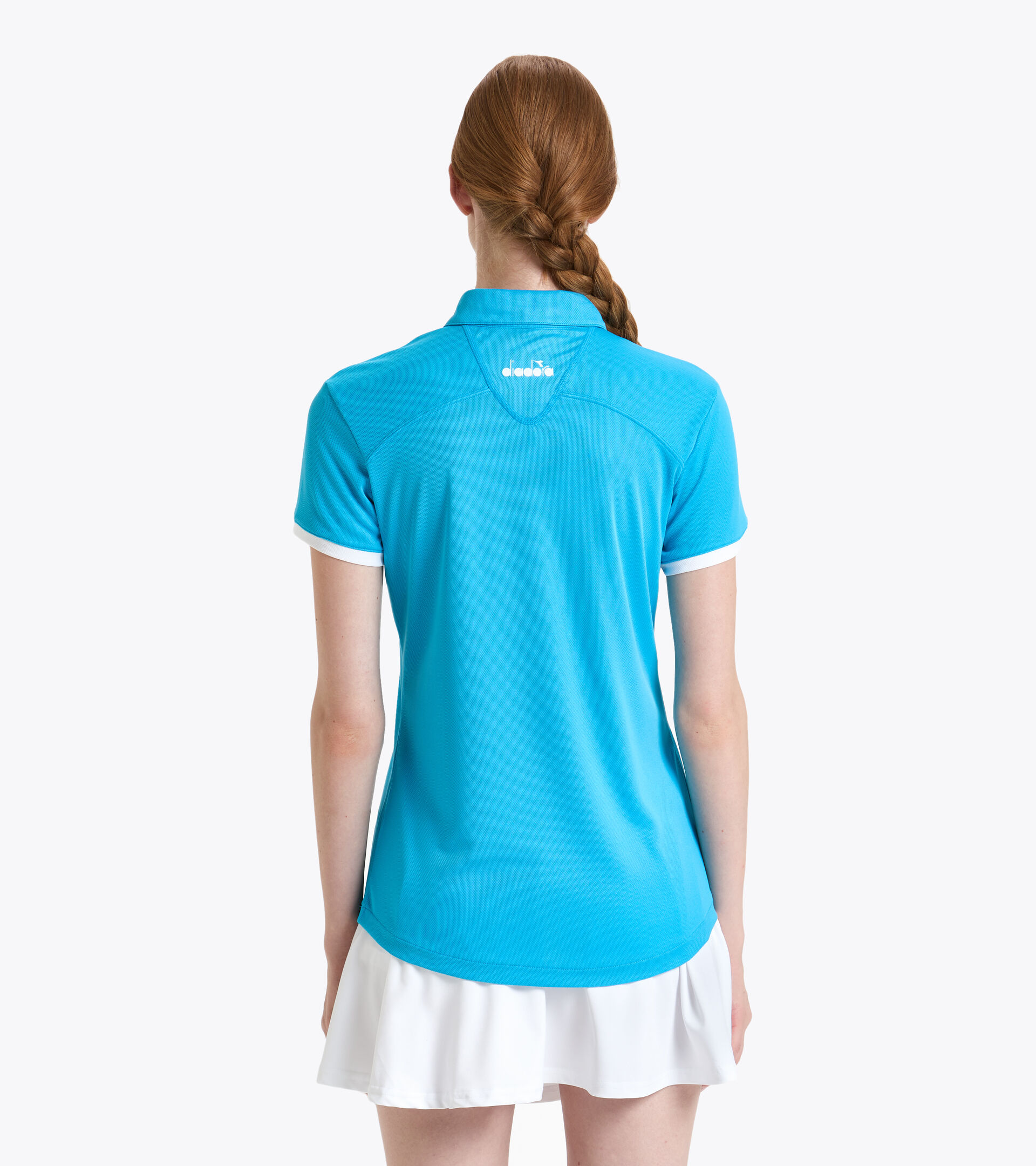 Tennis polo shirt - Women L. POLO COURT ROYAL FLUO - Diadora