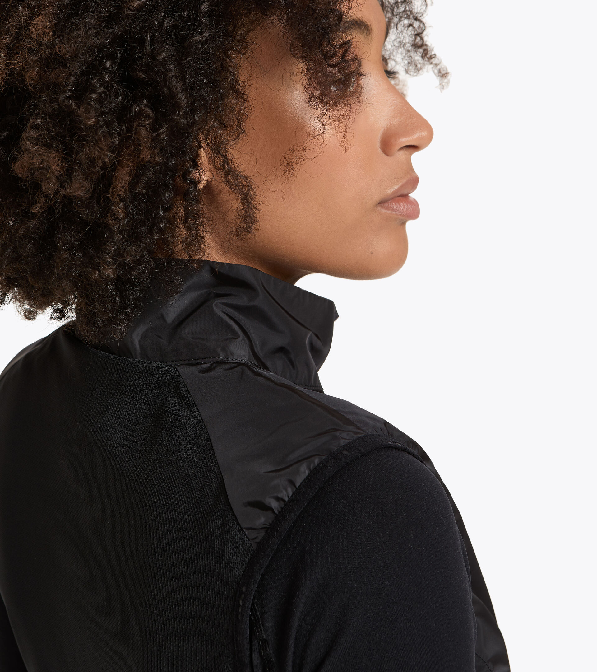 Running windproof gilet - Women L. VEST BLACK - Diadora