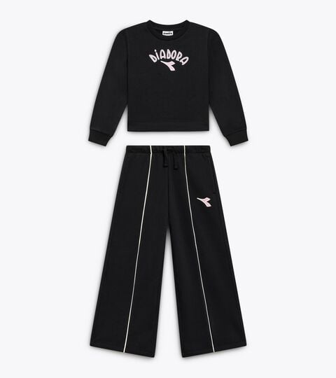 JG. TRACKSUIT (BR), NOIR Ensemble survêtement - Ado fille JG. TRACKSUIT (BR) NOIR - Diadora