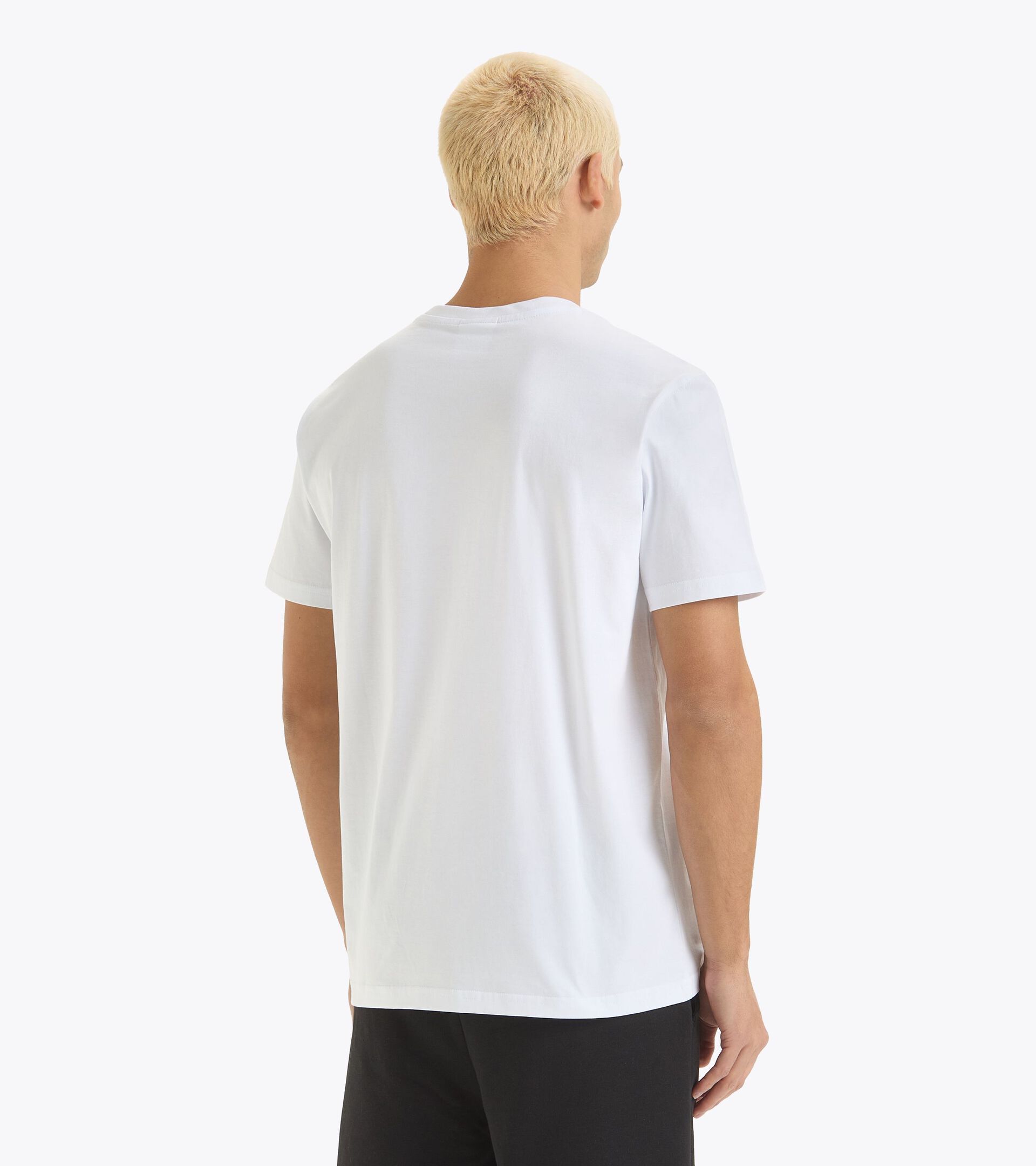 Camiseta deportiva estilo años 90 - Made in Italy - Hombre T-SHIRT SS TENNIS 90 BLANCO VIVO - Diadora