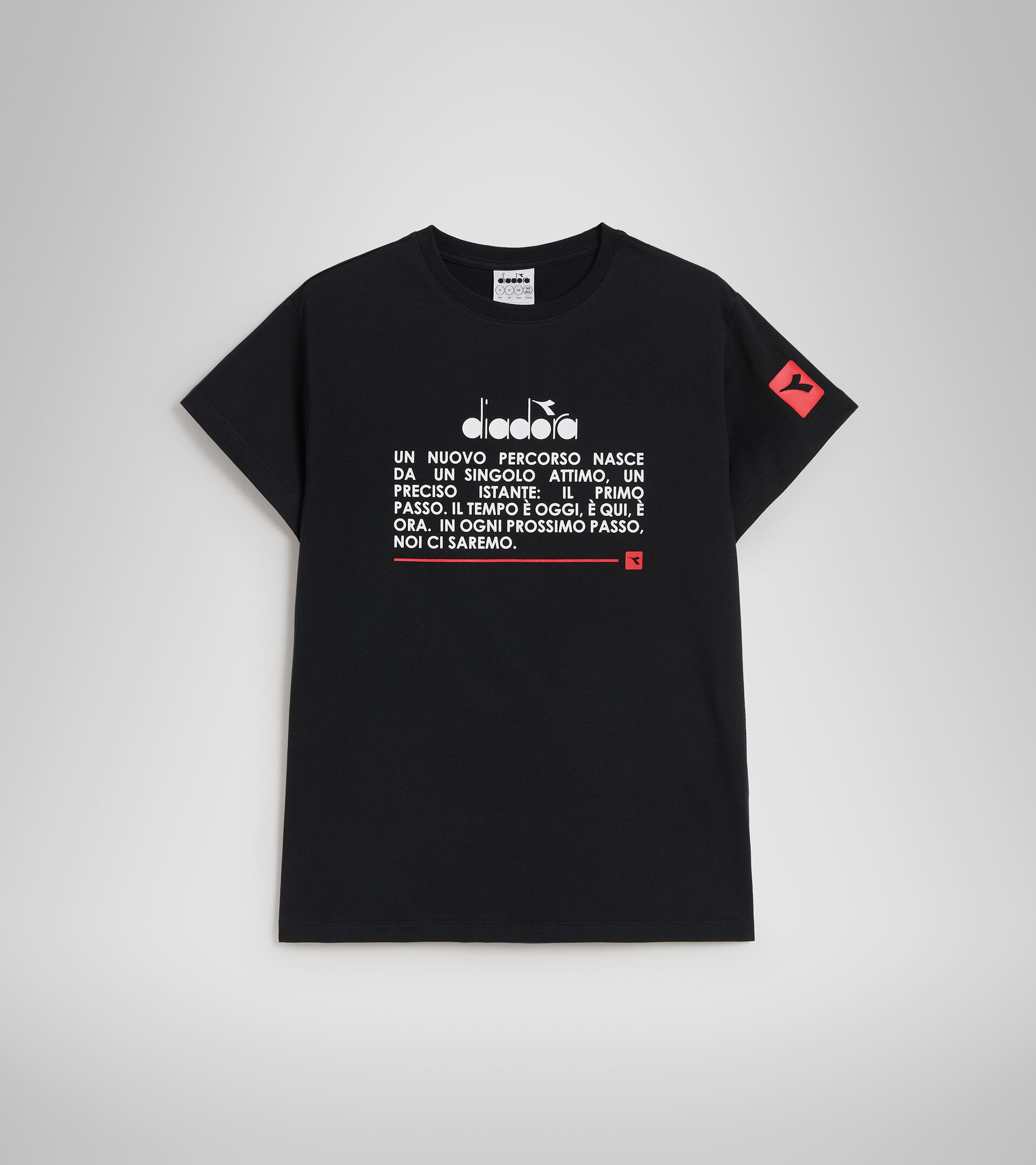 Sports T-shirt - Women L. T-SHIRT SS URBANITY BLACK - Diadora