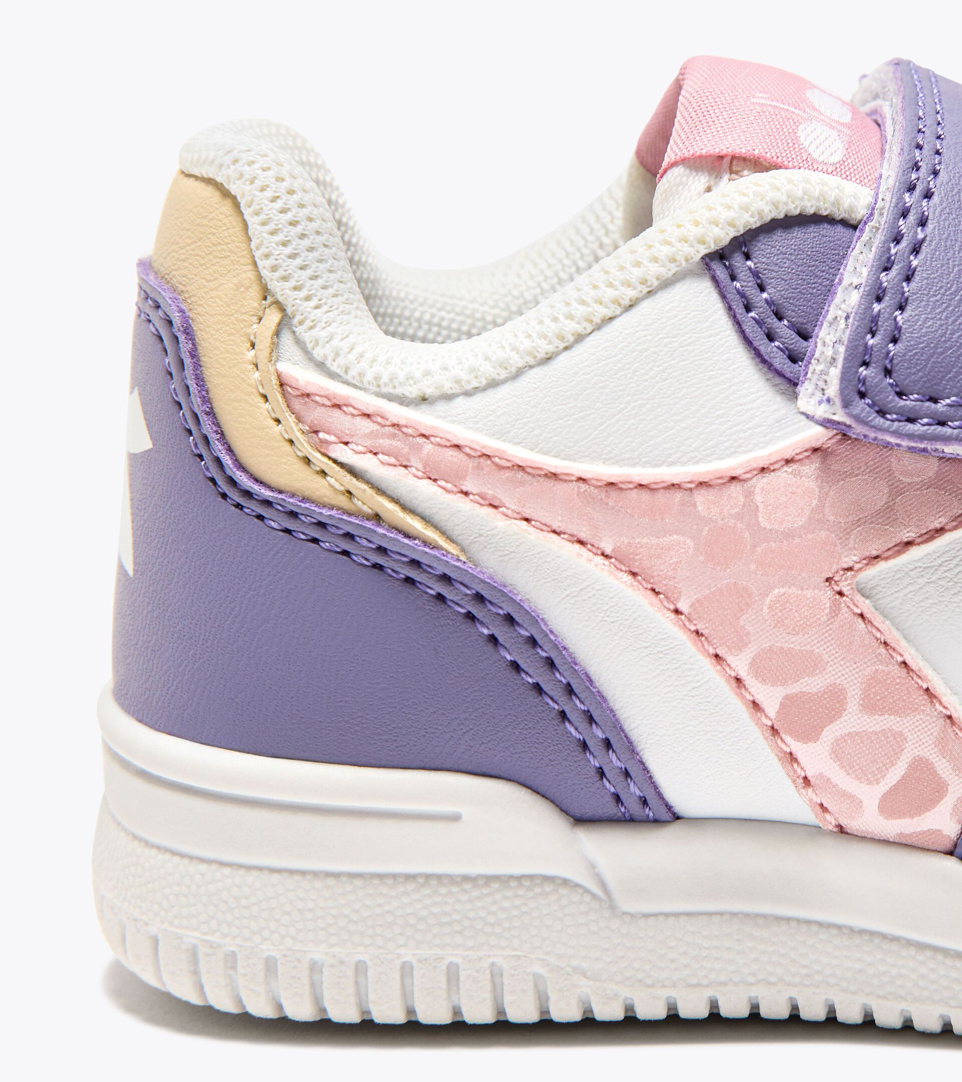 Sports shoes - Toddlers - 1-4 years old RAPTOR LOW SPOTTED TD WHITE/DAYBREAK/ROSE ELEGANCE - Diadora