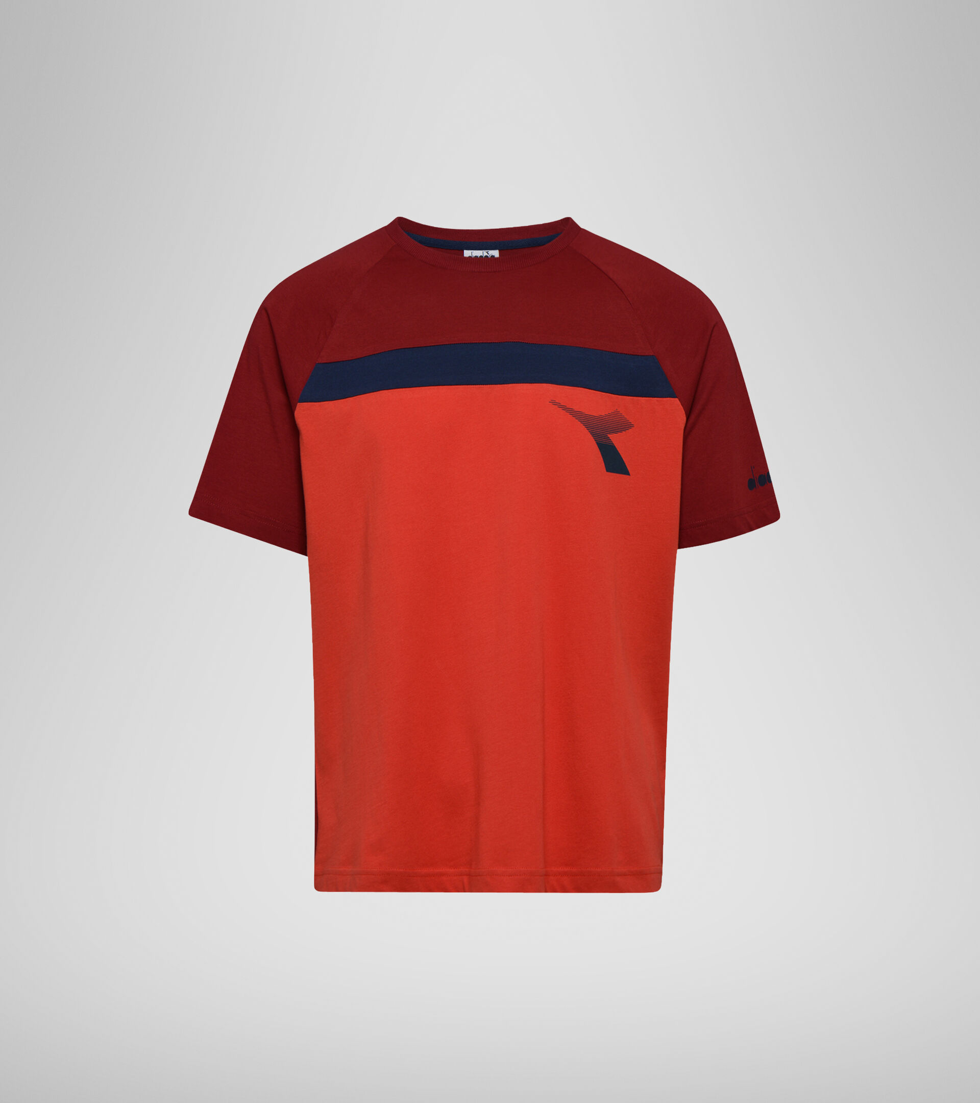 T-shirt - Homme T-SHIRT SS DIADORA CLUB ROUGE LAVE EN FUSION - Diadora