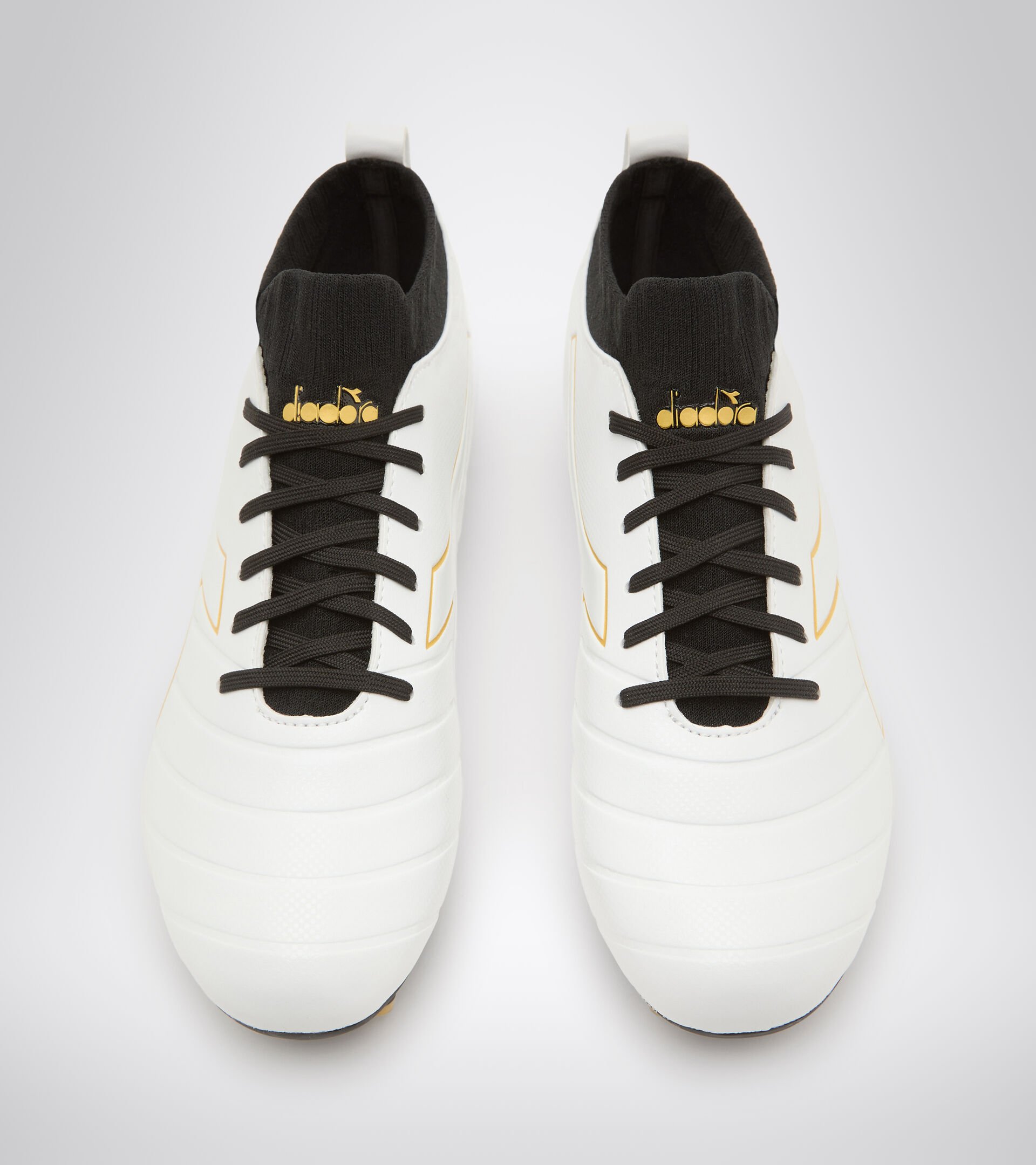 Firm ground football boot BRASIL ELITE R LP12 WHITE/GOLD - Diadora