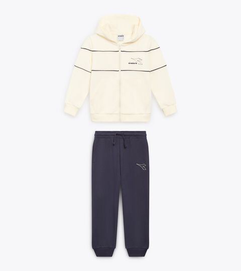 JU. TRACKSUIT HD FZ LOGO (FT), BLUE DENIM Coordinated tracksuit - Boys and girls JU. TRACKSUIT HD FZ LOGO (FT) BLUE DENIM - Diadora