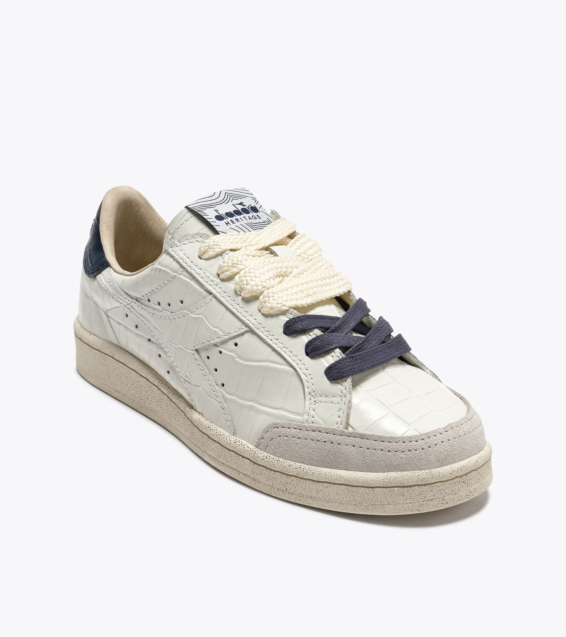 Zapatilla Heritage de piel - Mujer PRESTIGE CROCO WN AZUL INSIGNIA - Diadora