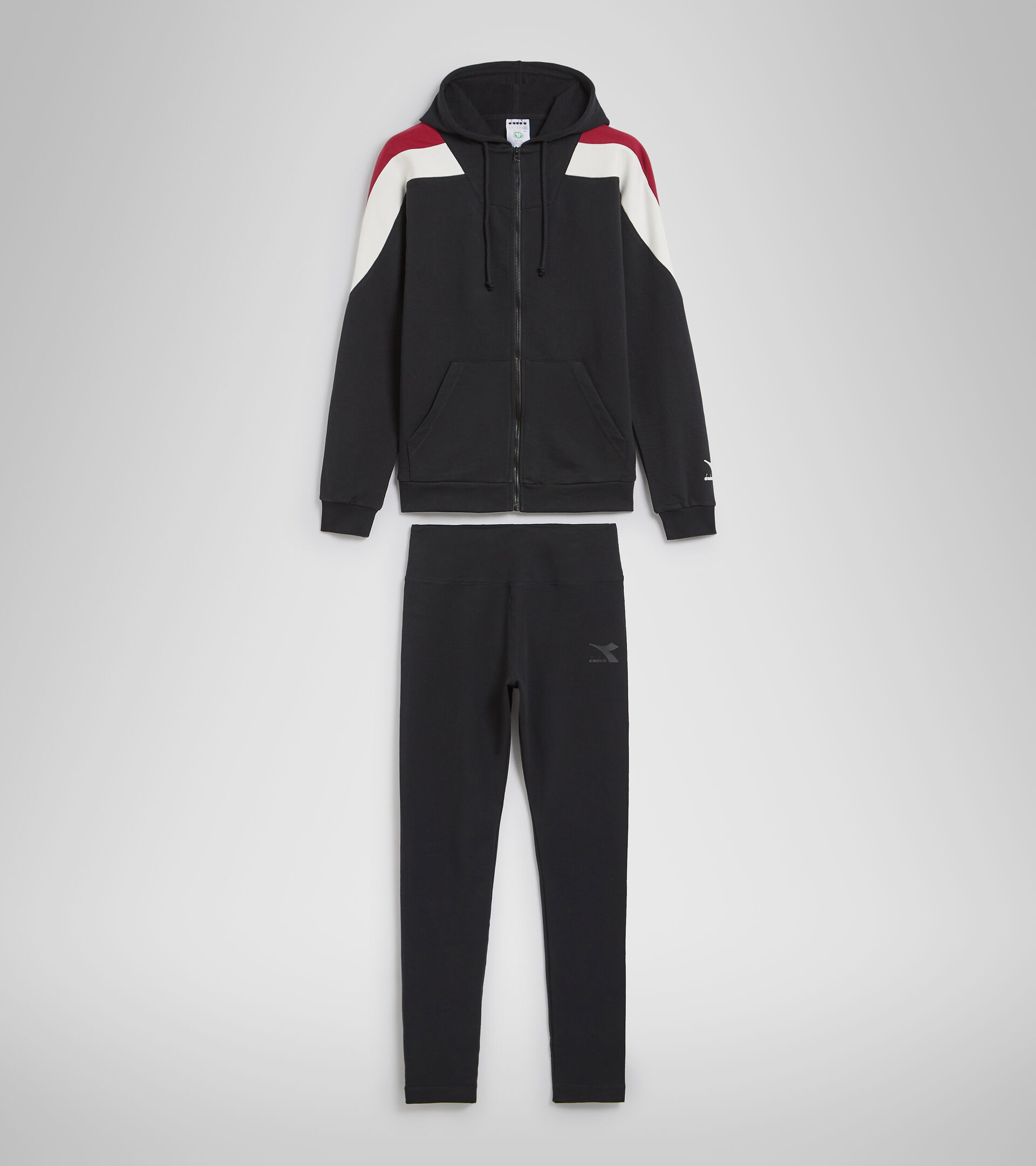 Tracksuit - Women L.TRACKSUIT HD FZ CORE BLACK - Diadora