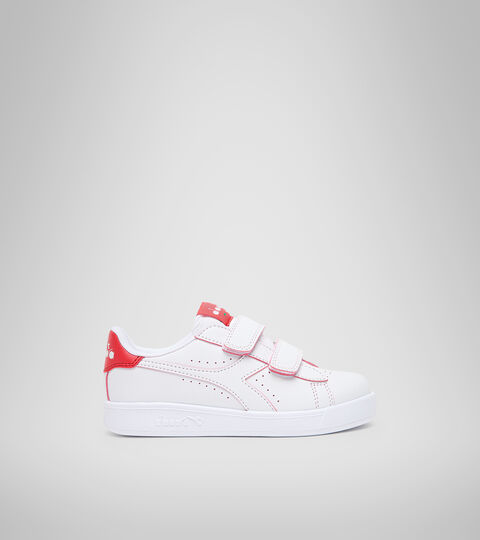 Sports shoes - Kids 4-8 years GAME P SMASH PS WHITE/TOMATO RED - Diadora