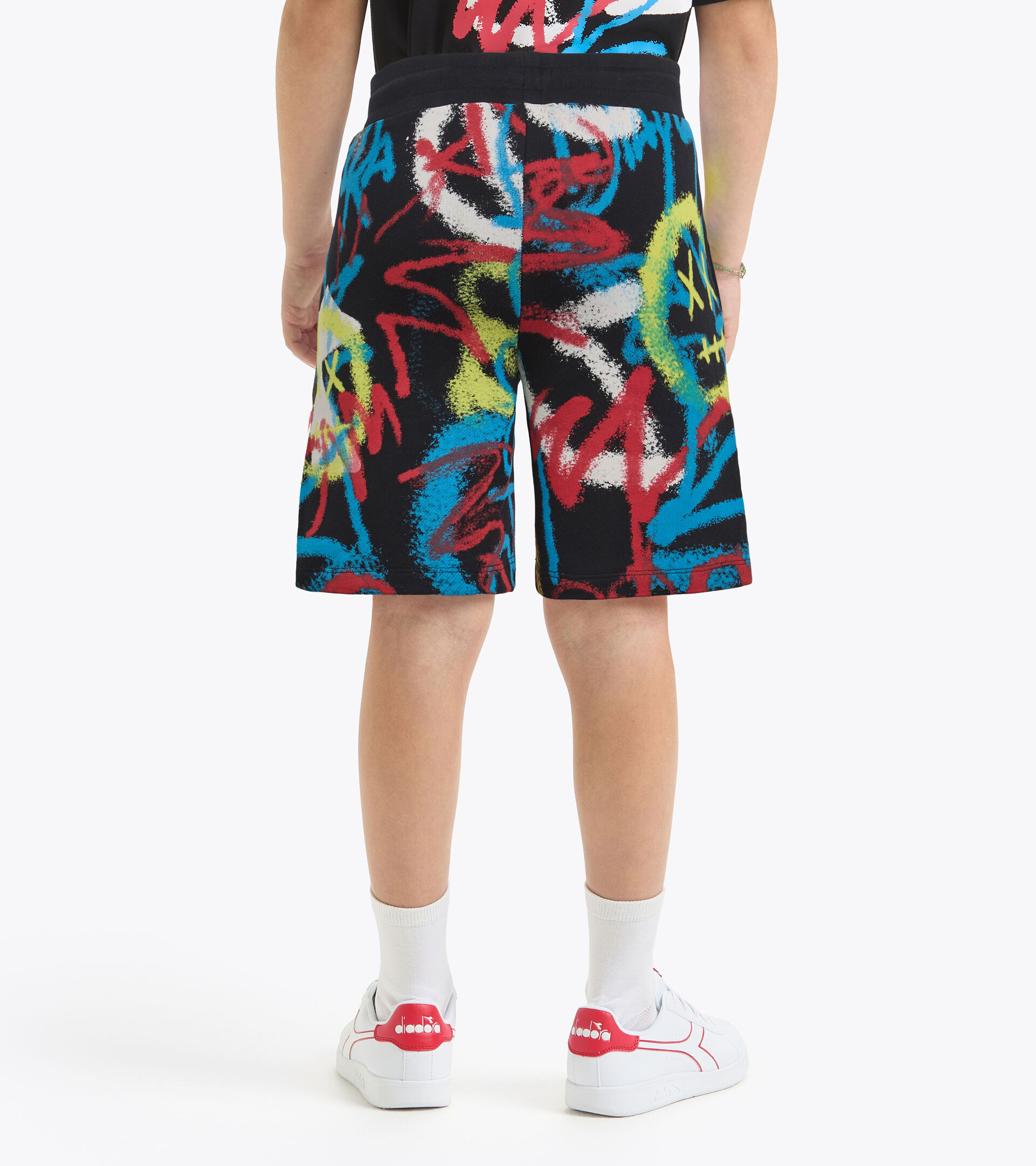 Bermuda shorts - Graffiti-inspired print - Boy
 JB. BERMUDA GRAFFITI BLACK - Diadora