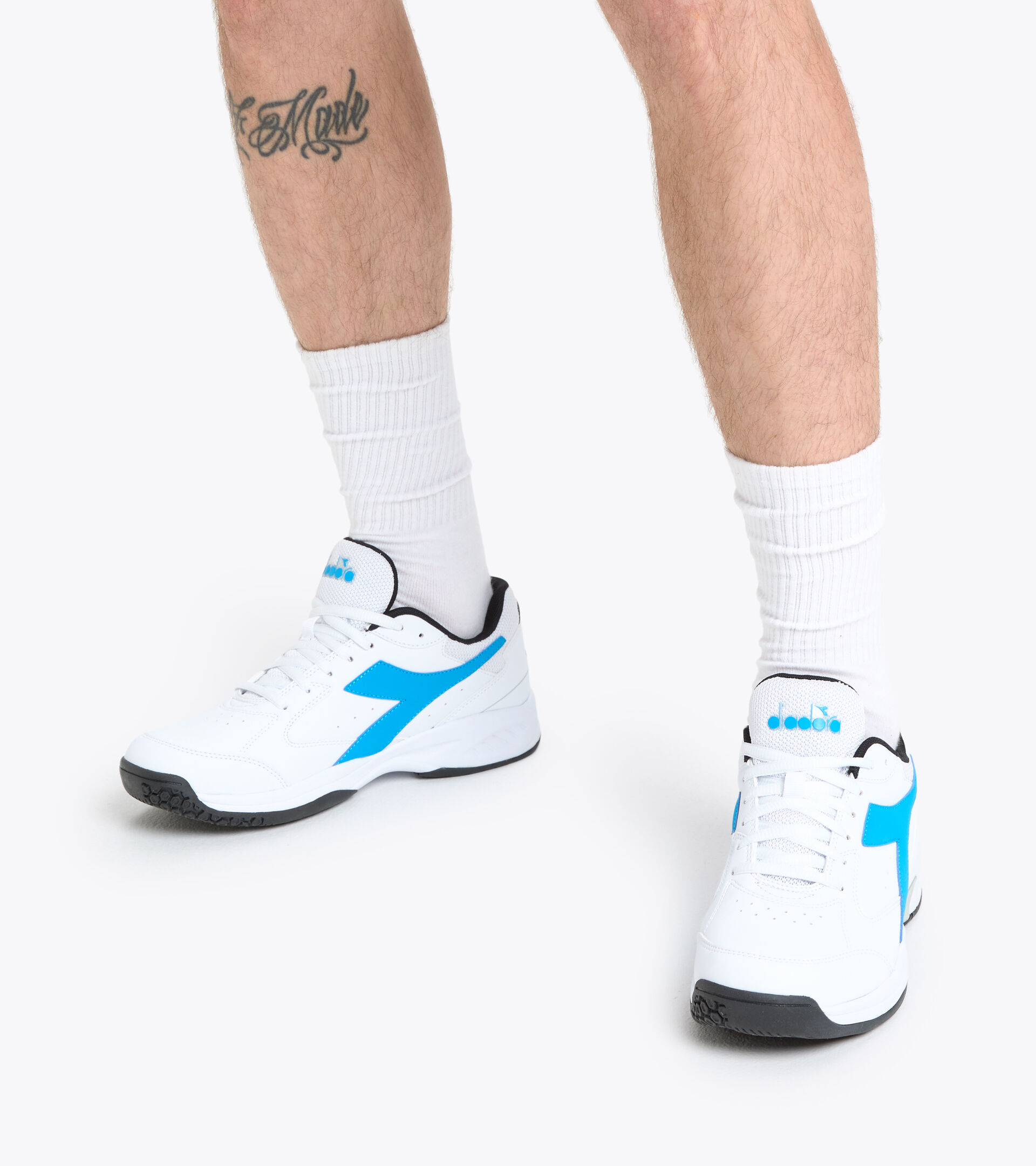 Tennis shoes - Men VOLEE 5 WHITE/BLUE JEWEL/BLACK - Diadora