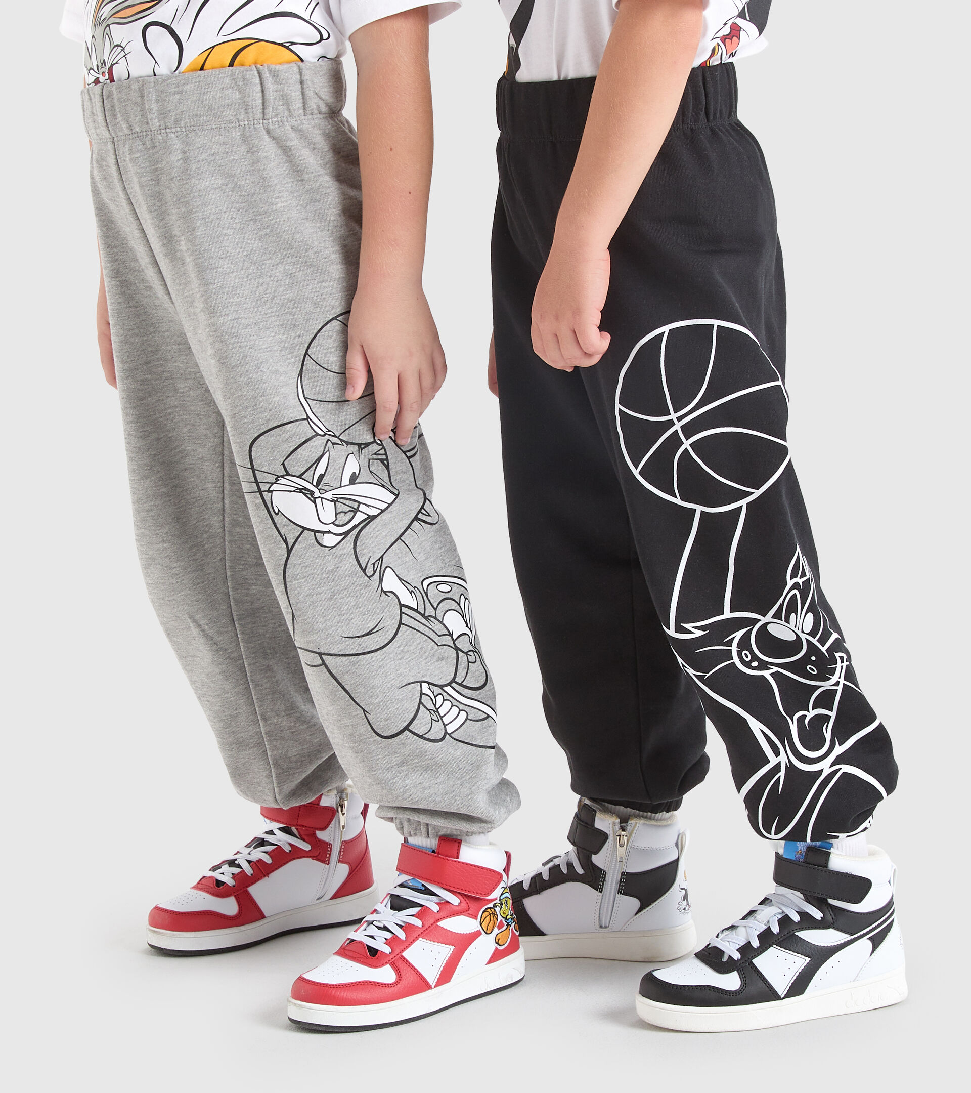 Cotton terrycloth joggers - Kids JU.JOGGER PANT WB BLACK - Diadora
