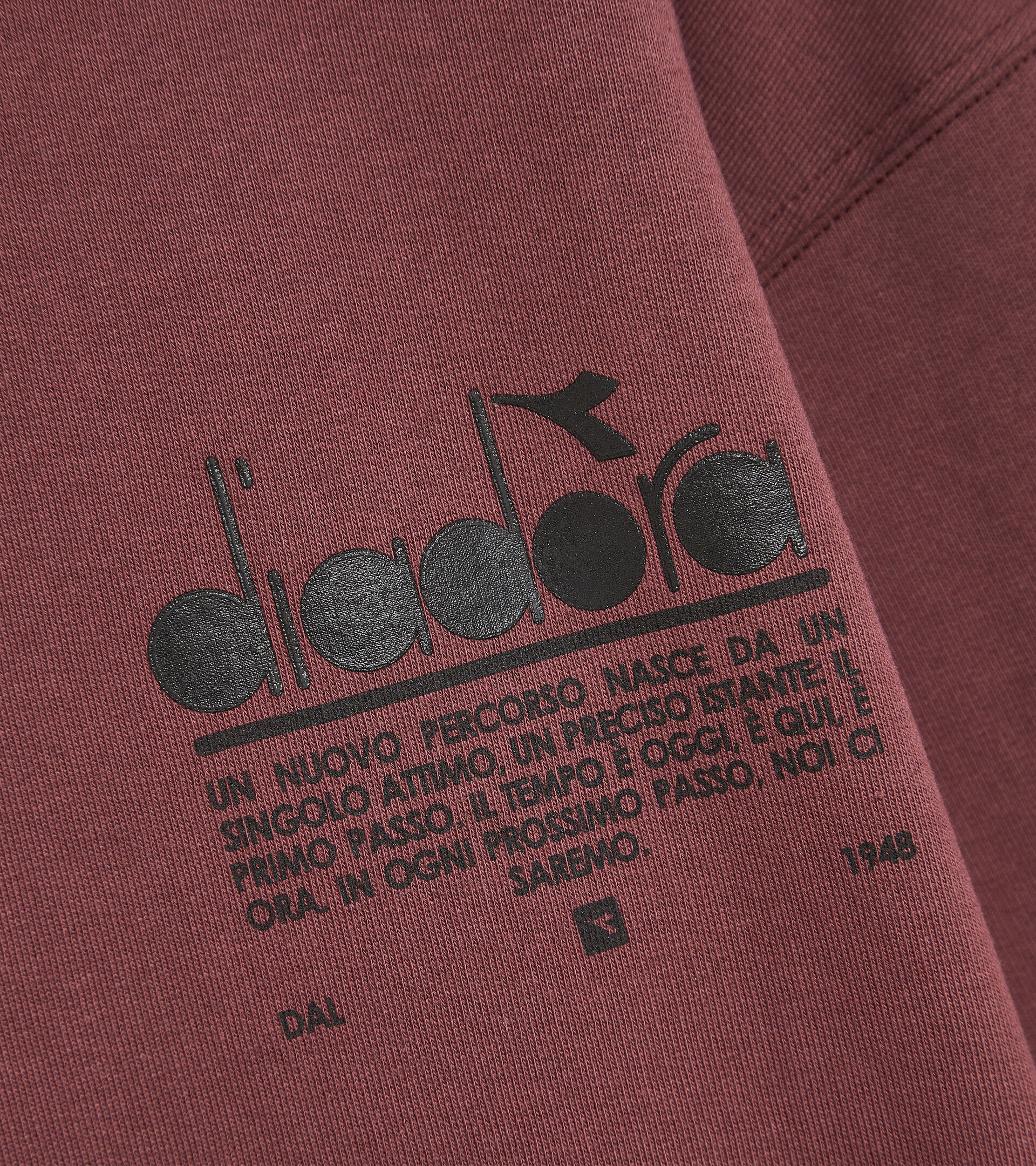 Cotton sweatshirt - Unisex SWEATSHIRT CREW MANIFESTO AFRICAN VIOLET - Diadora
