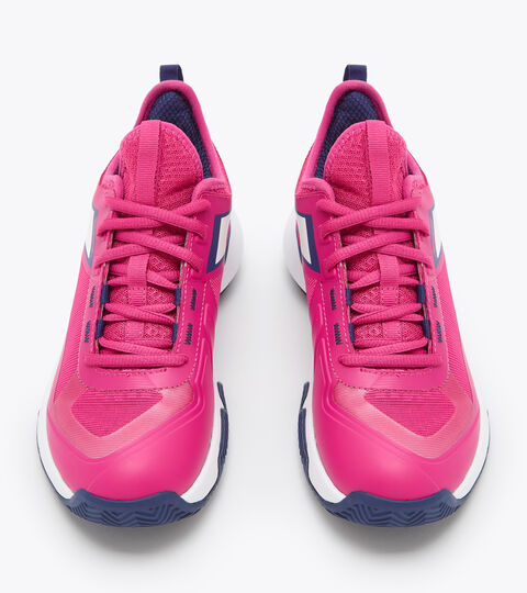 FINALE W CLAY, ROSE ACHILLEE/BLC/BLEUS Tennis shoes for clay courts - Women FINALE W CLAY ROSE ACHILLEE/BLC/BLEUS - Diadora