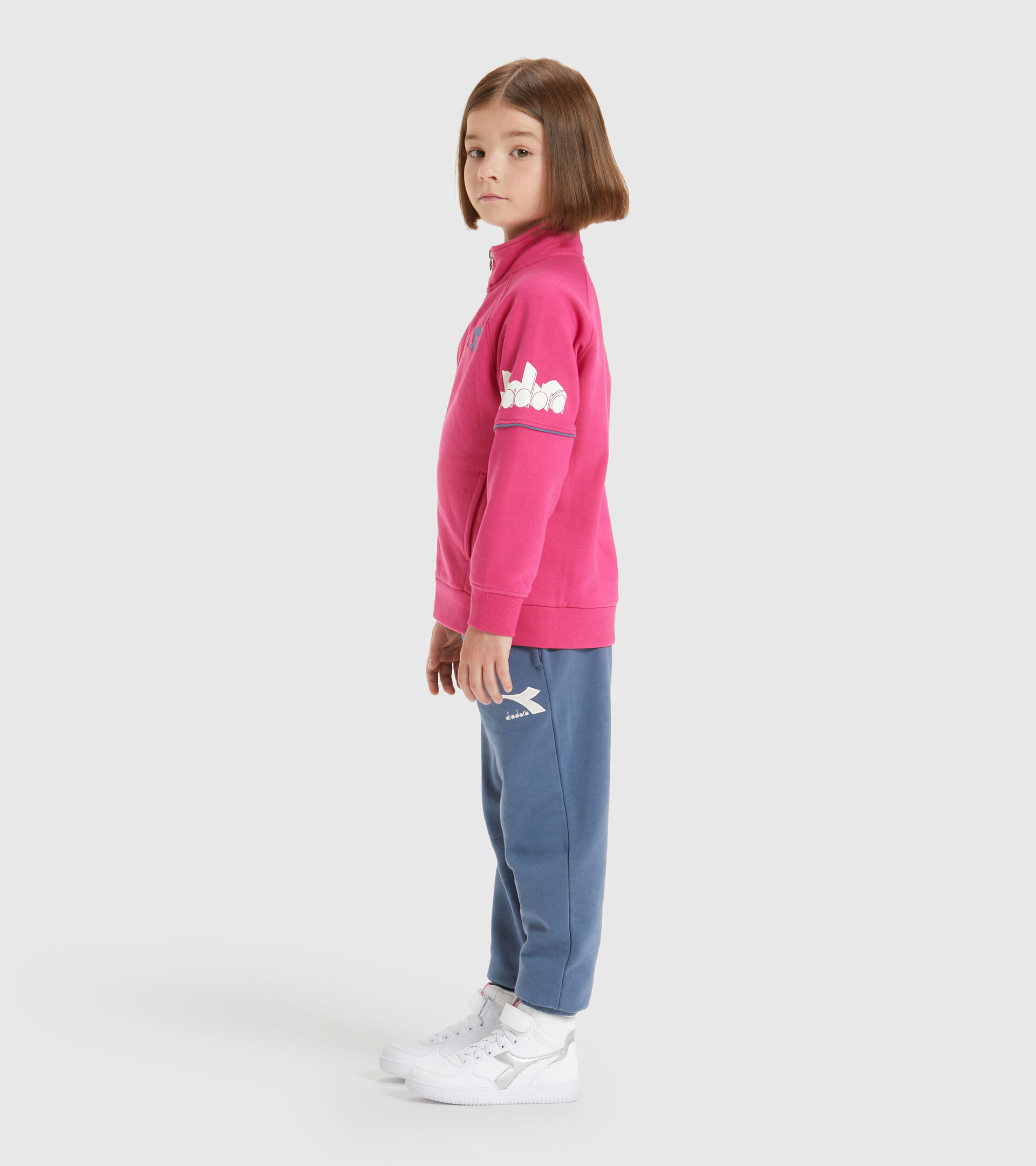 Tracksuit - Kids JU. FZ TRACKSUIT CUBIC MAGENTA - Diadora