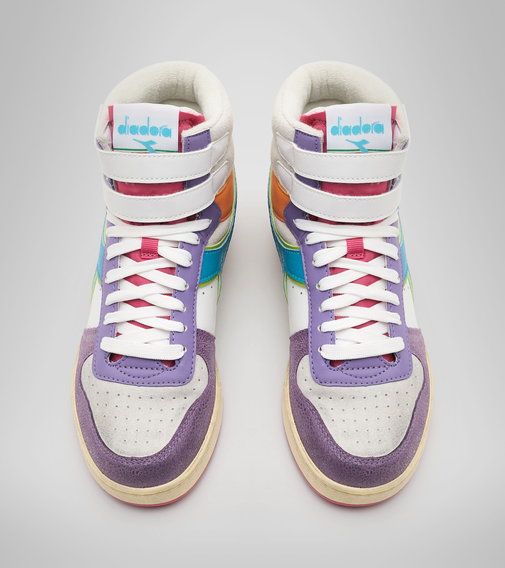 Sports shoe - Women MAGIC BASKET MID ICONA WN ENGLISH LAVENDER/WHITE - Diadora