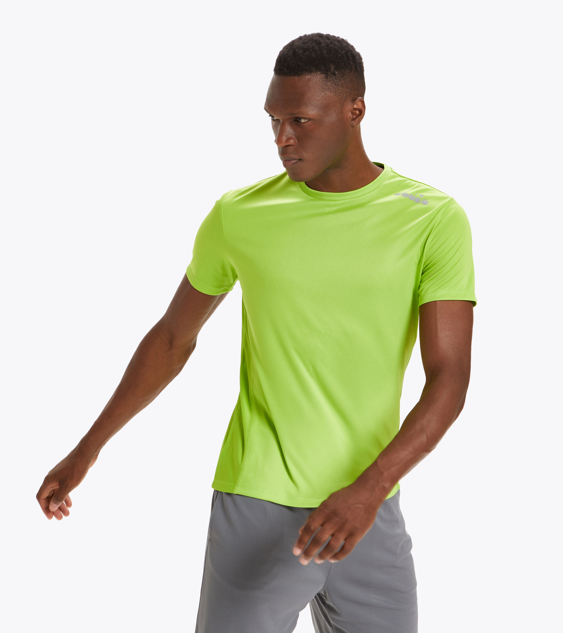 T-shirt da running - Uomo SS CORE TEE VERDE LIME (70280) - Diadora