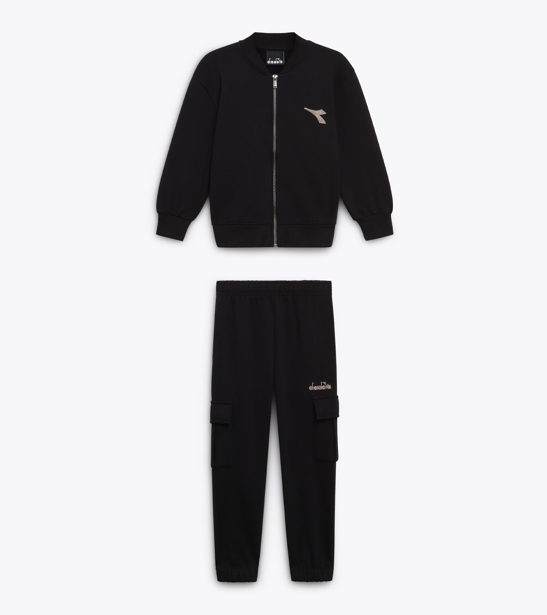 Sportanzug - Jungen JB. TRACKSUIT FZ FRIENDLY TEAM TD SCHWARZ - Diadora