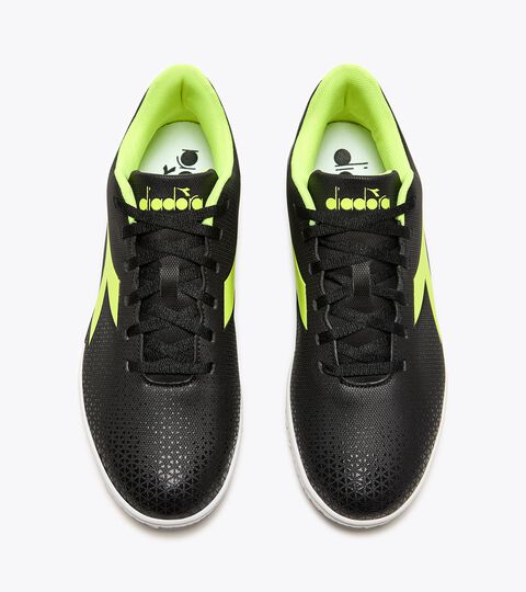 PICHICHI 6 TFR, BLACK/YELLOW FL DD/WHITE Calcio boots for synthetic turfs or firm grounds - Men PICHICHI 6 TFR BLACK/YELLOW FL DD/WHITE - Diadora