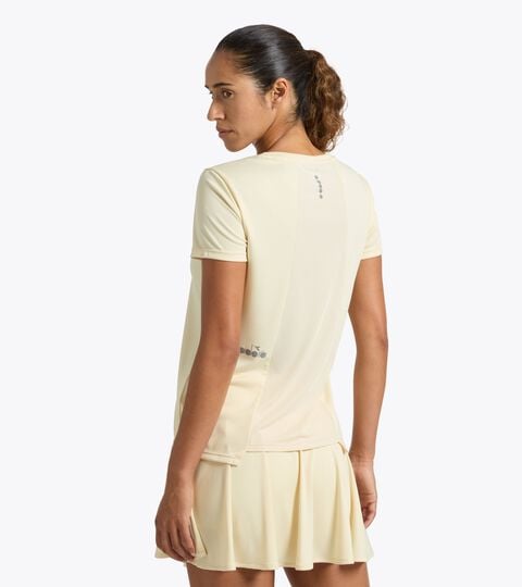Jersey piqu&eacute; polo-shirt - Women's L. SS T-SHIRT COURT BEIGE SHIFTY - Diadora