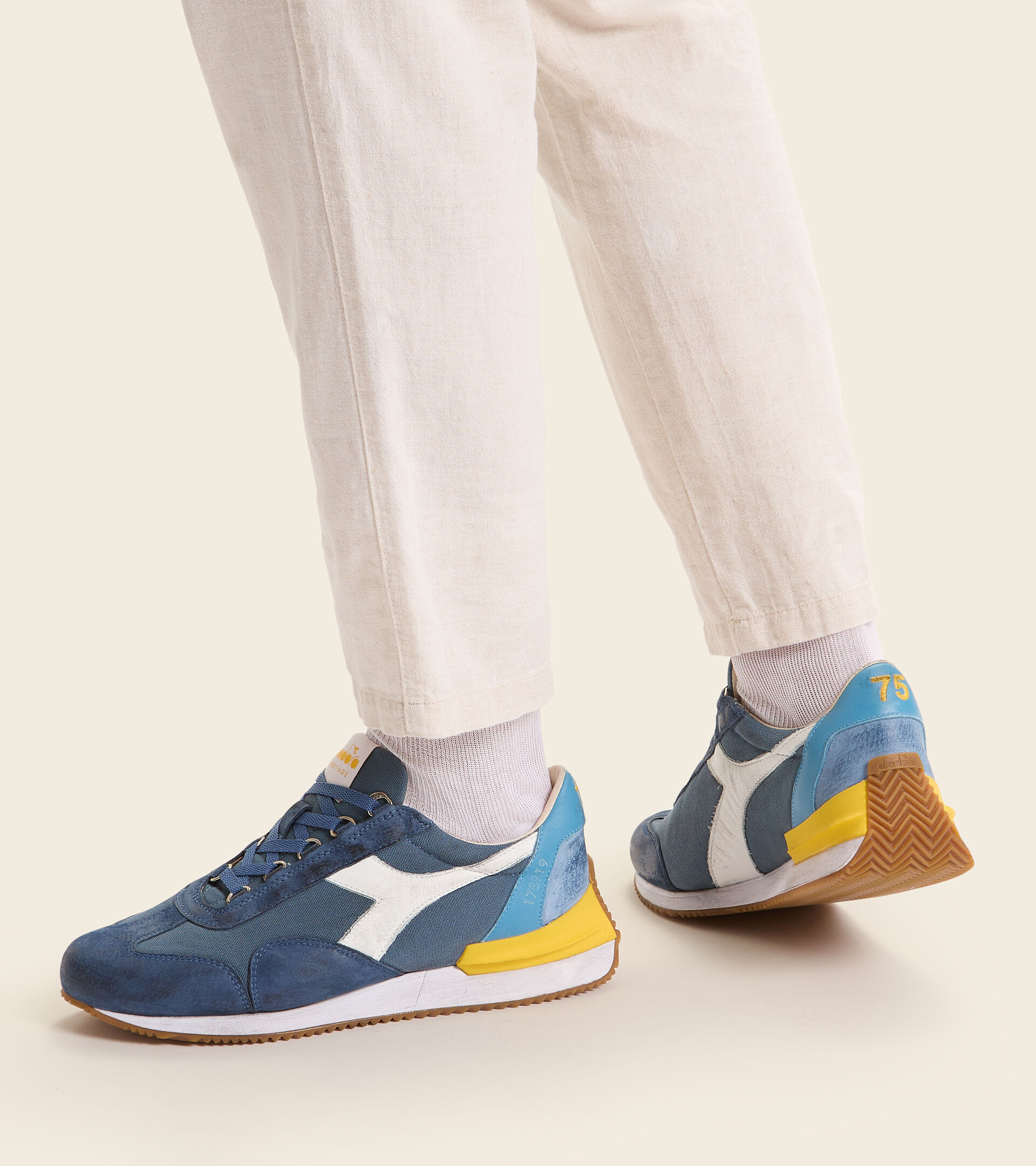 Heritage shoe - Unisex EQUIPE MAD BLUE ASH - Diadora