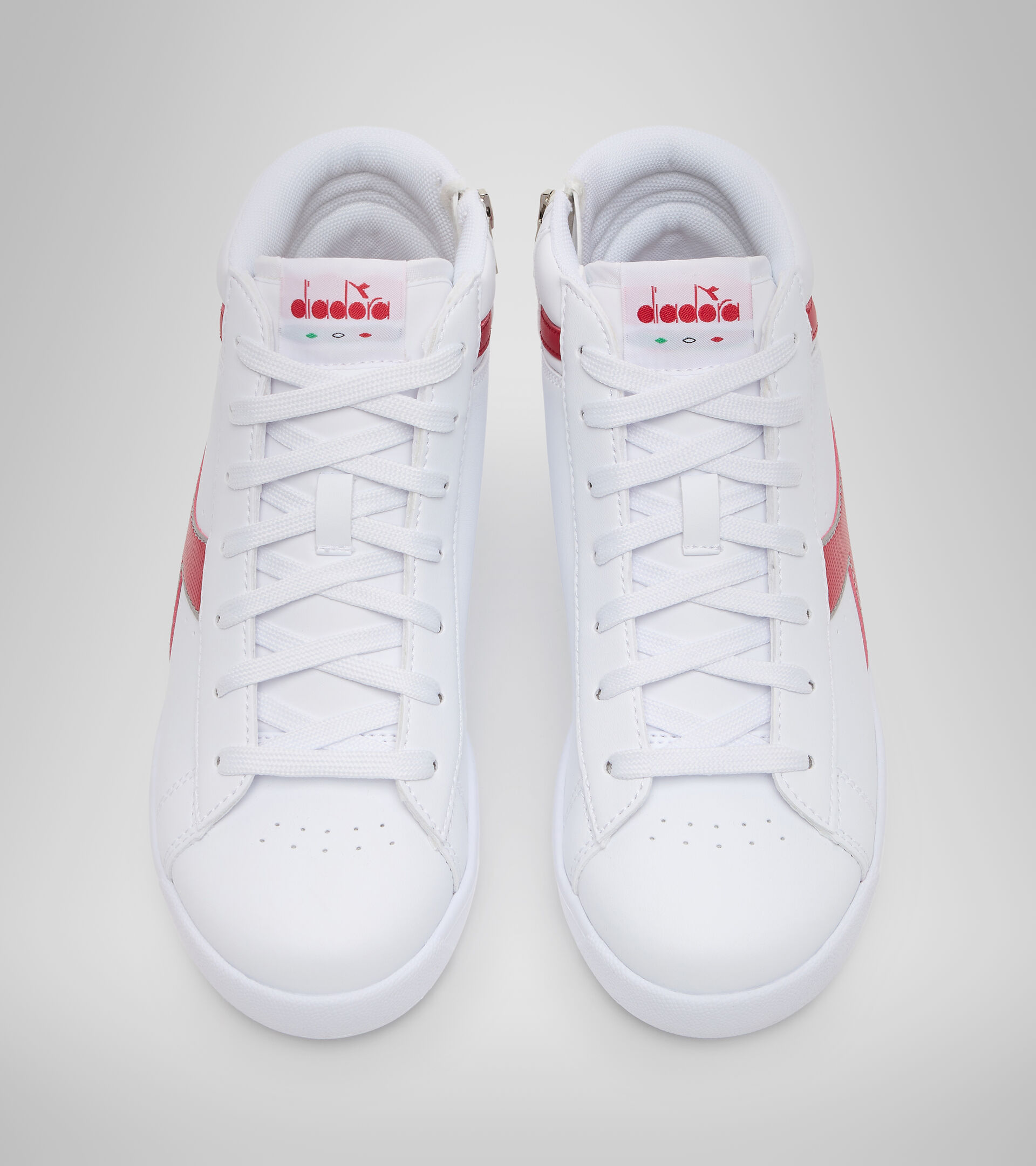 Chaussures de sport - Jeunes 8-16 ans GAME P HIGH GS BIANCO/ROSSO TANGO - Diadora