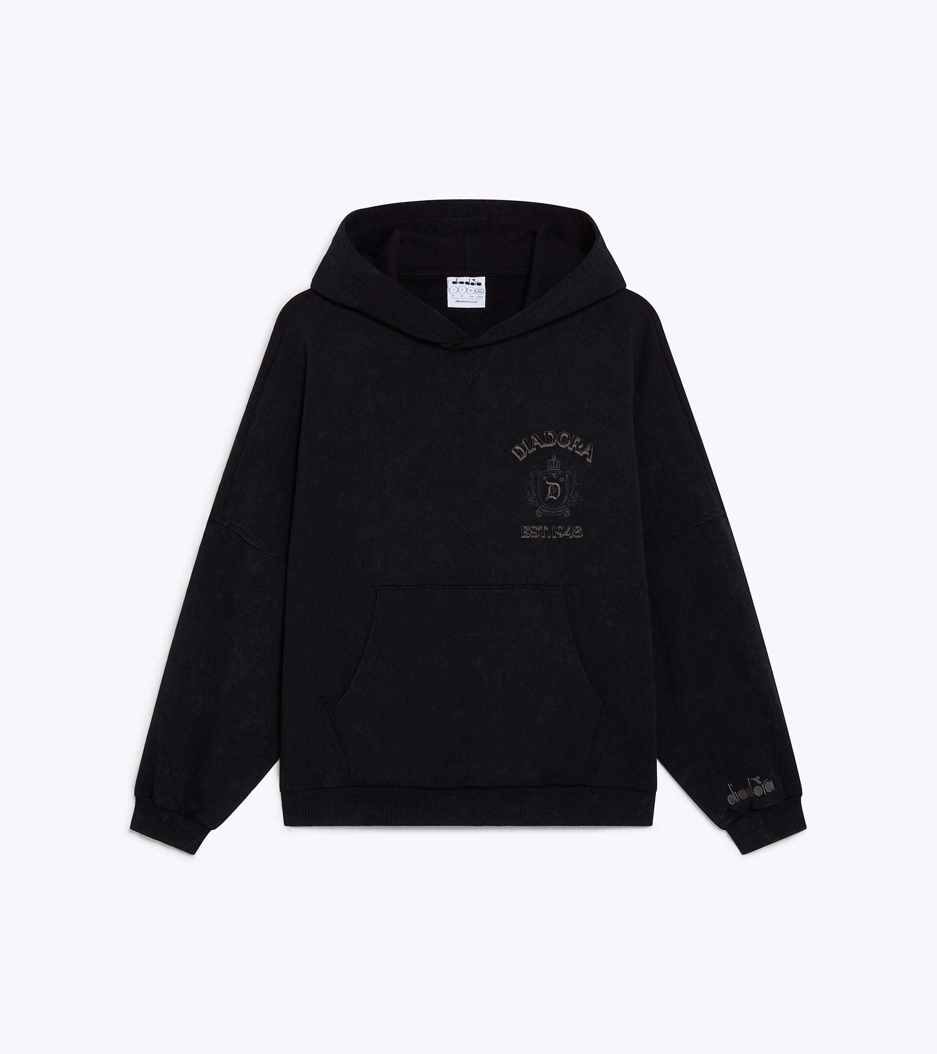 Hoodie - Comfort - Women's L. HOODIE AVENUE LAB BLACK COAL - Diadora