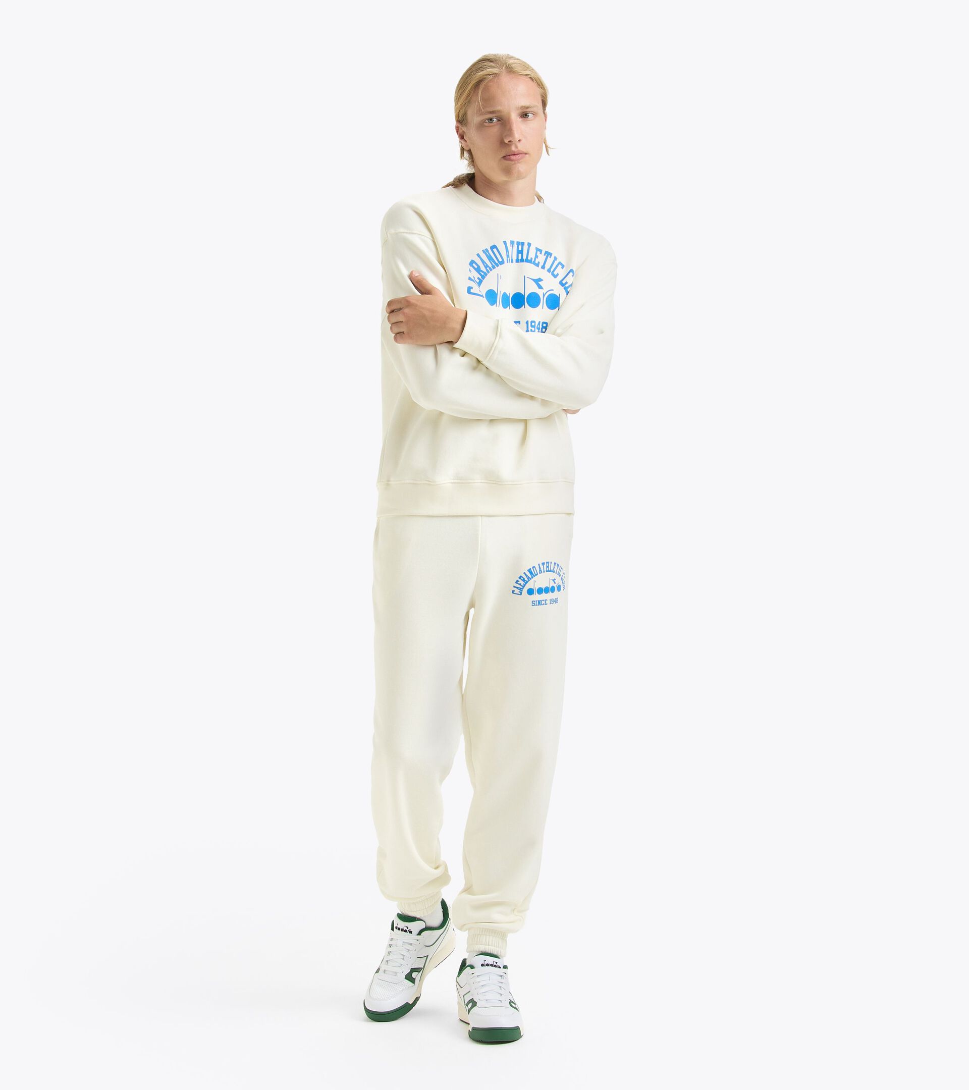 Sporthose - Gender Neutral  JOGGER PANT 1948 ATHL. CLUB VANILLE EIS WEISS - Diadora